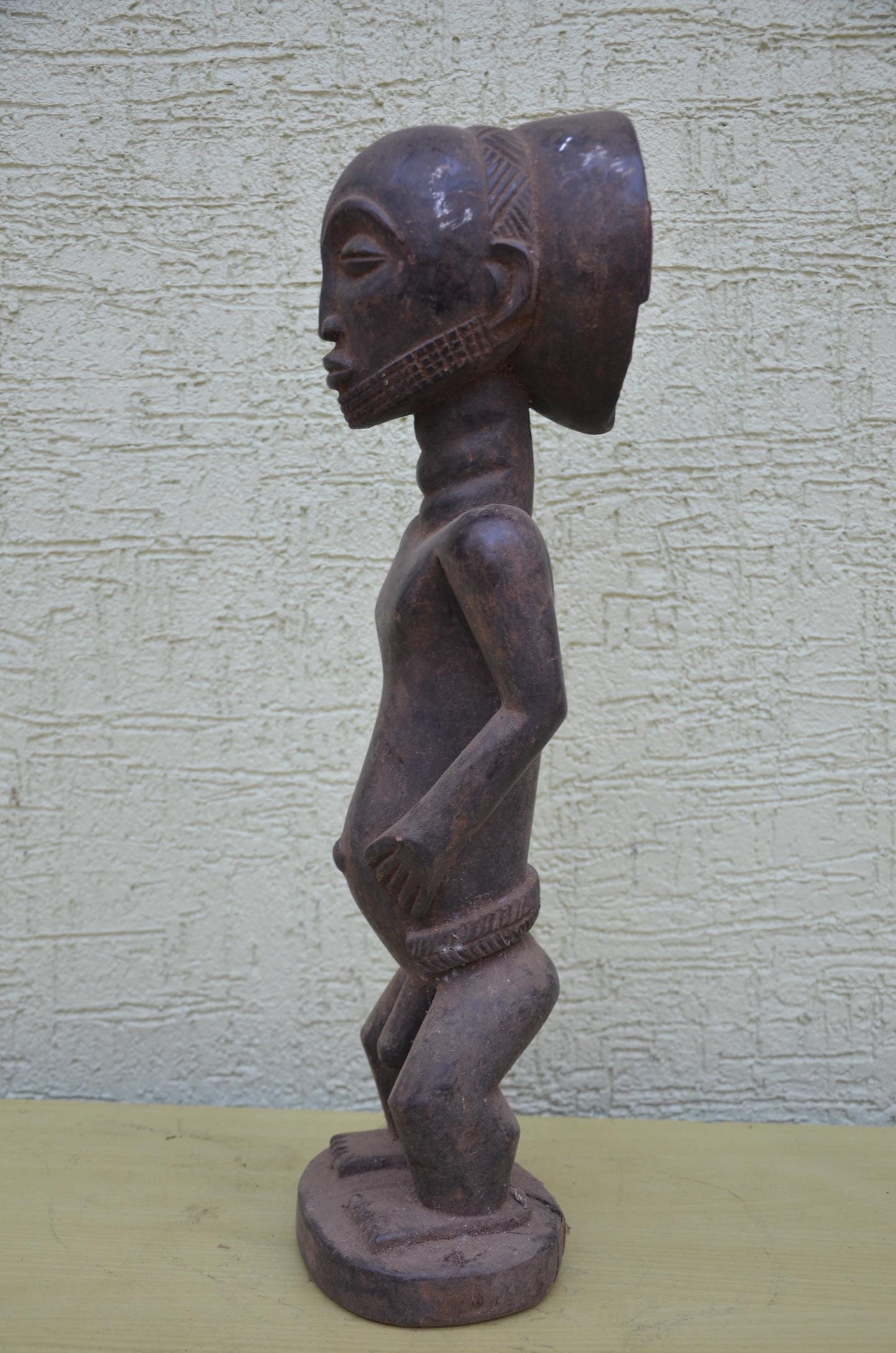 Large Hemba Luba Male Ancestor Statue | DRC Tribal Art