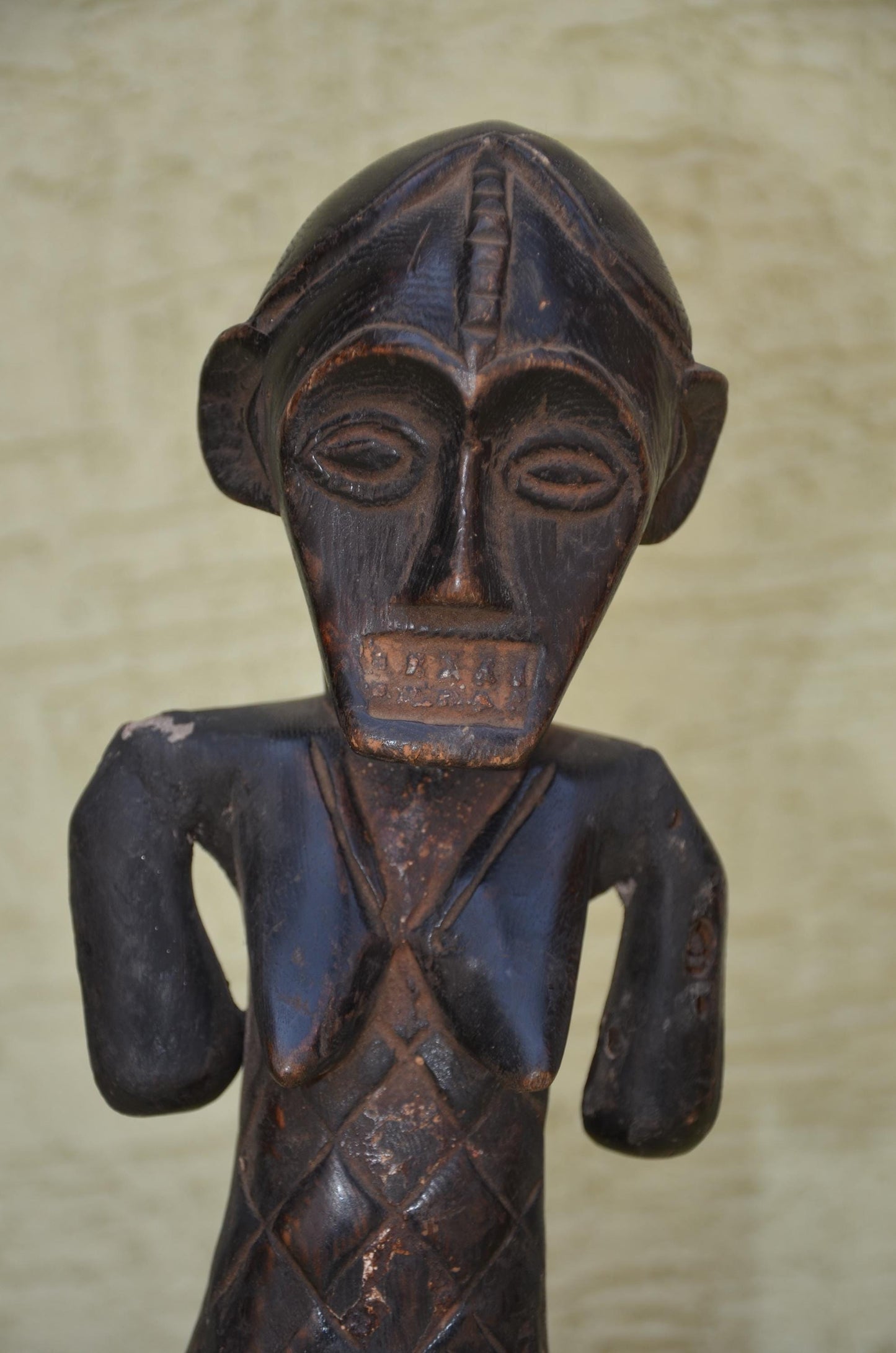 Authentic Songye Standing Female Figure | Congolese Art