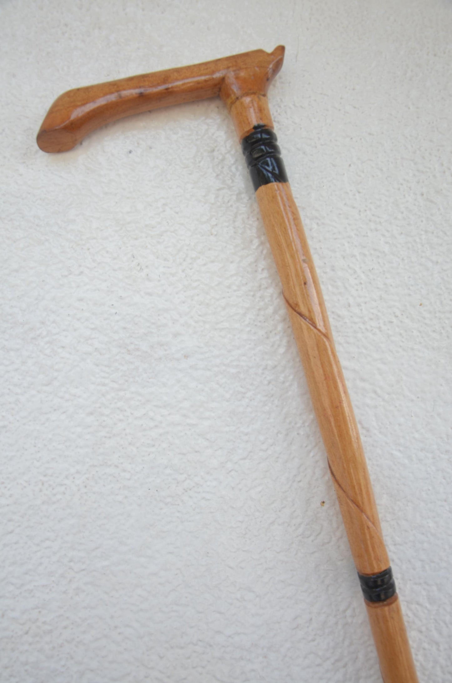 Handcrafted African Royal Walking Stick | Traditional Wooden Cane and Staff