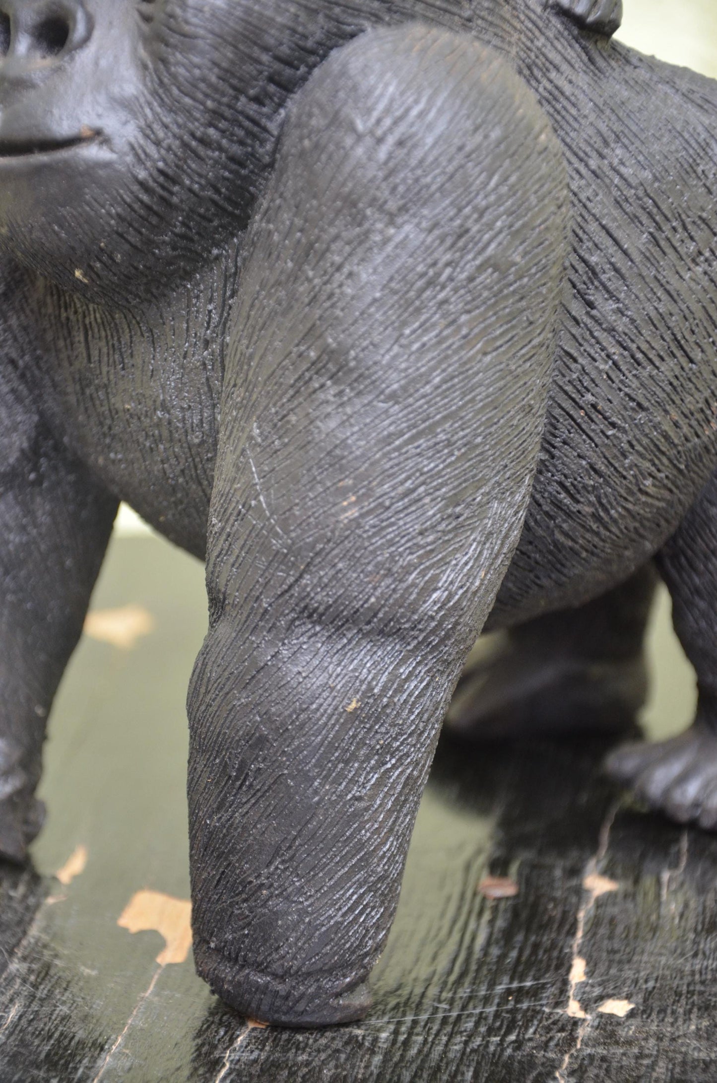 Handcrafted Clay Sculpture | Mother Gorilla Carrying Infant