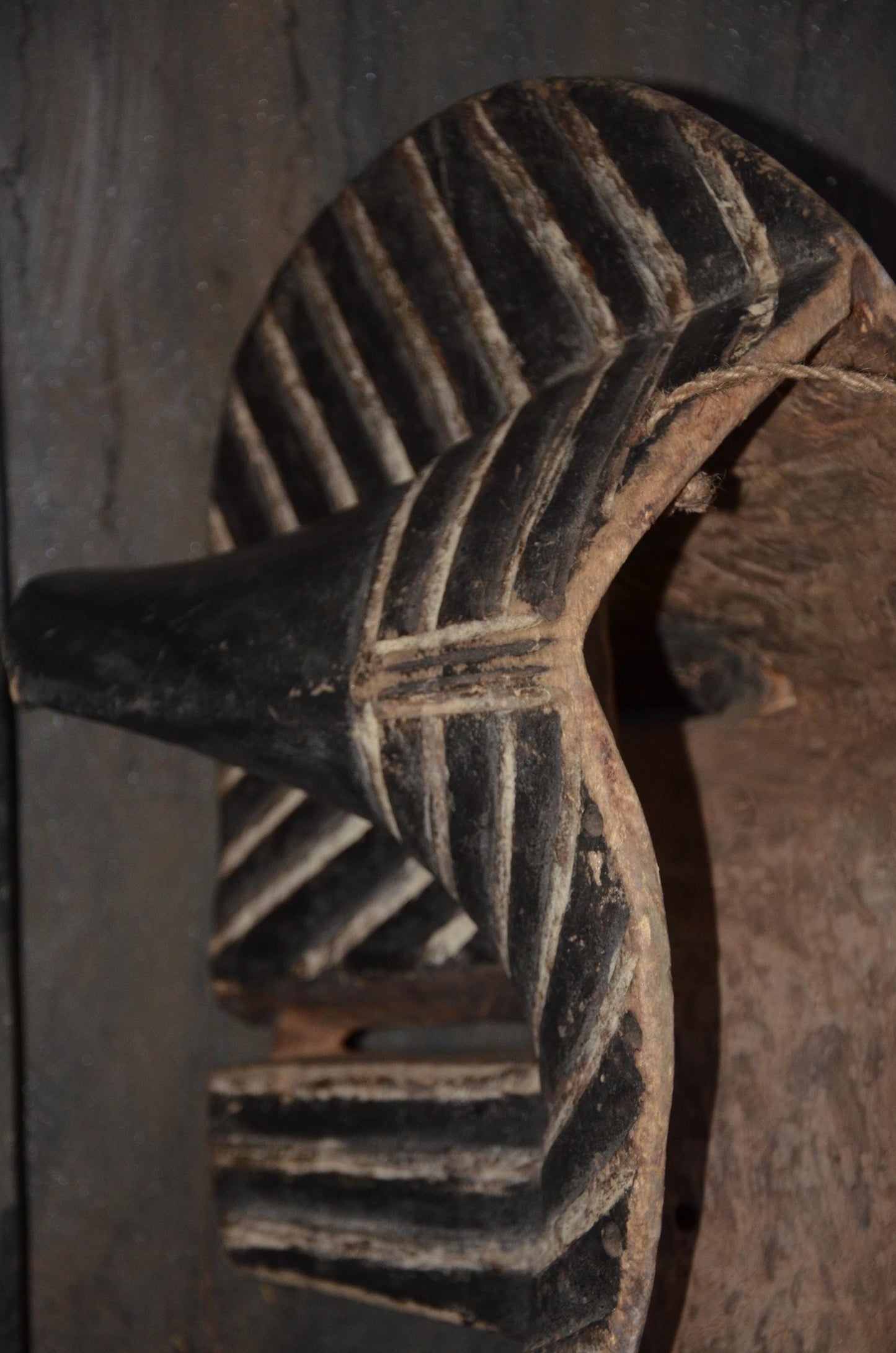 Authentic Male Songye Kifwebe Mask | Congolese Tribal Wall Art