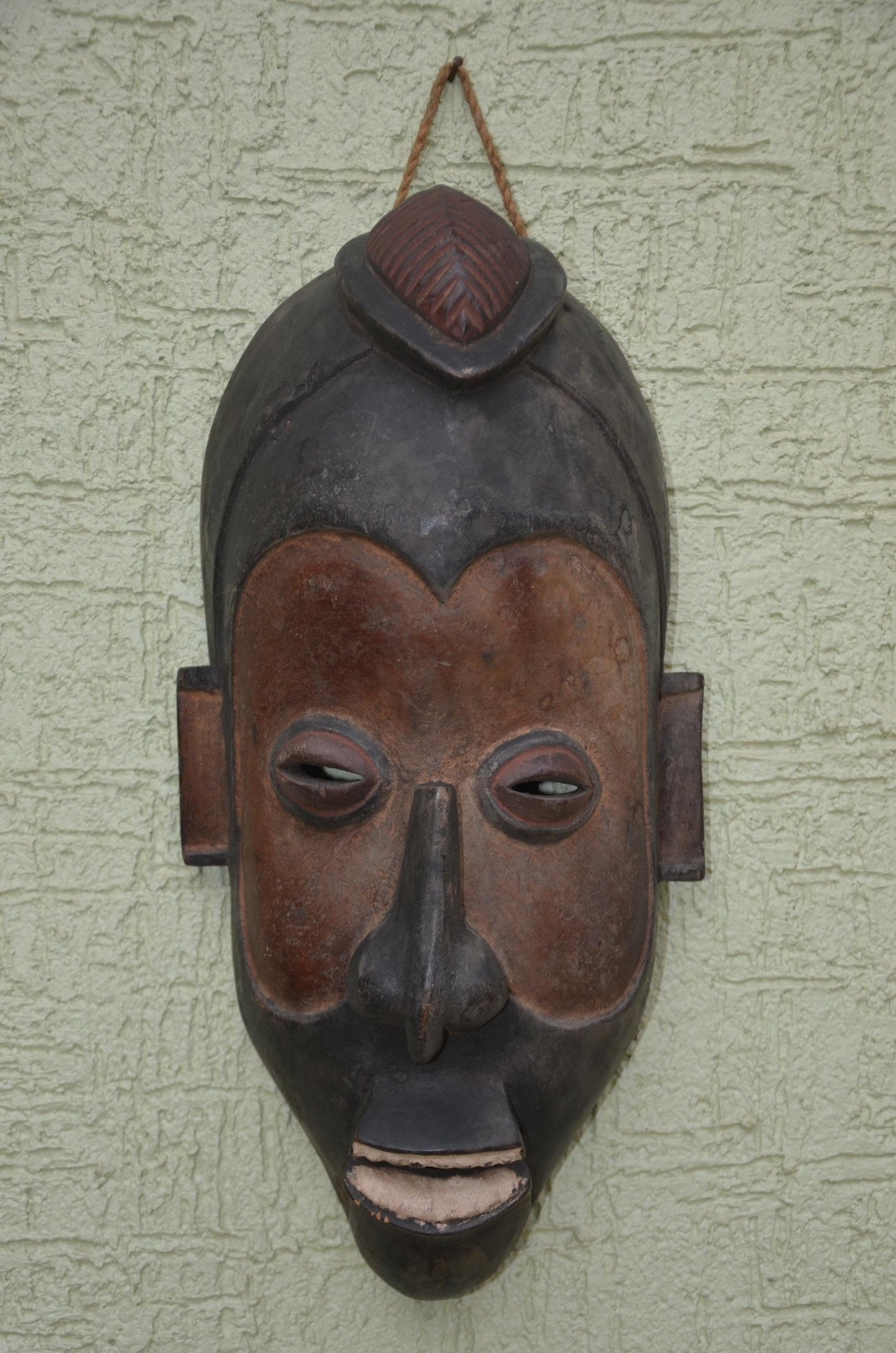Senufo Kpeliye'e Mask | Hand-Carved African Tribal Wall Art, Ivory Coast Heritage