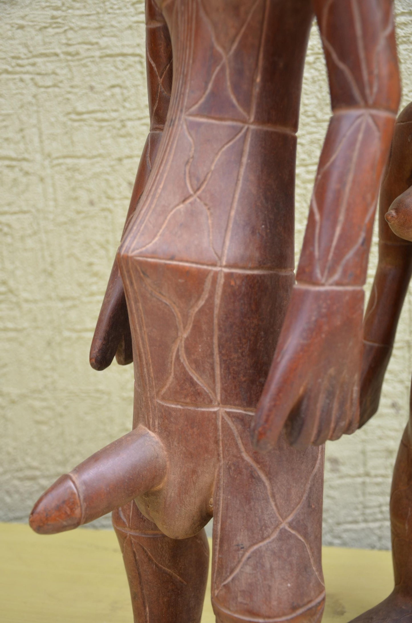 Tabwa Couple Wooden Sculpture | Congolese Tribal Art