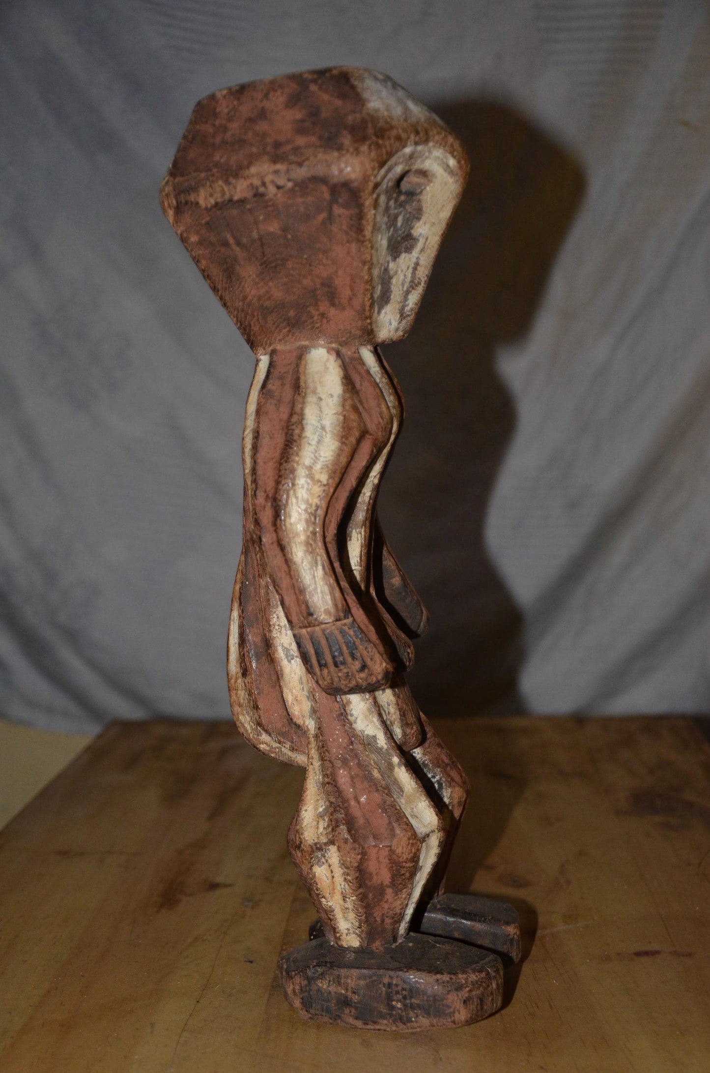 Authentic Mbole Statue | Congolese Tribal Art | Hand-Carved Wood Sculpture