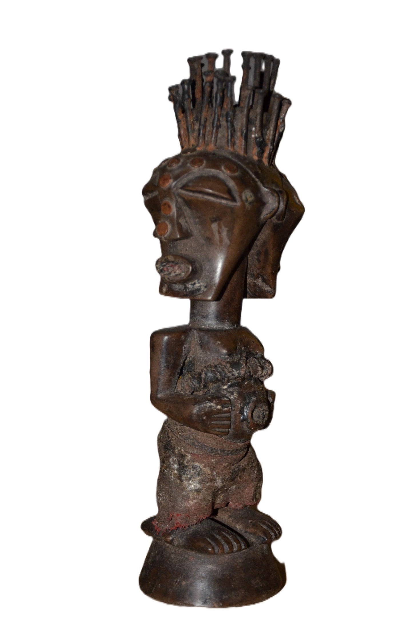 Authentic Songye Nkishi | Power Statue | Congolese Tribal Fetish Art