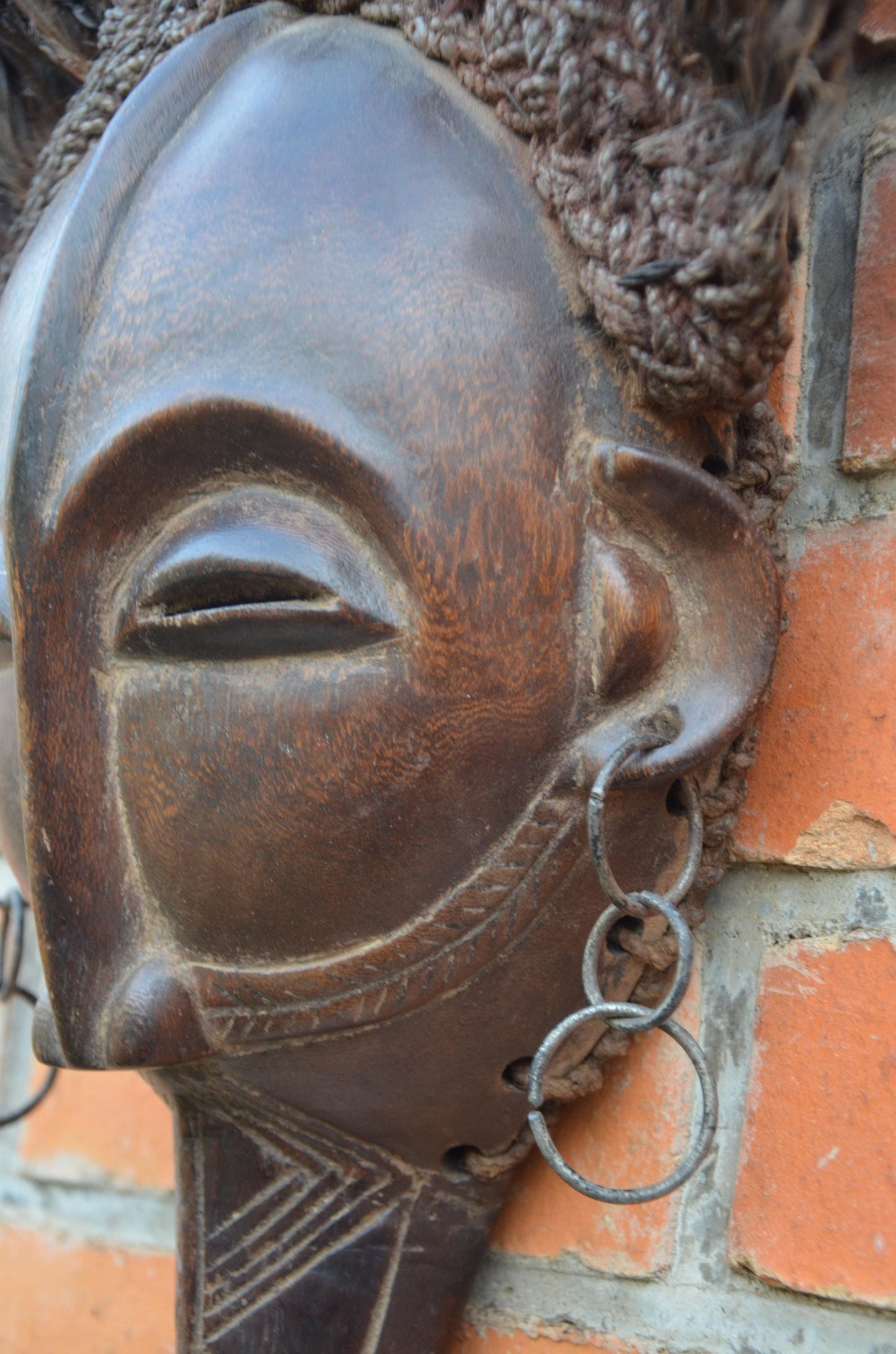 Authentic Pende/Mbagani Facial Mask | Congolese Tribal Art