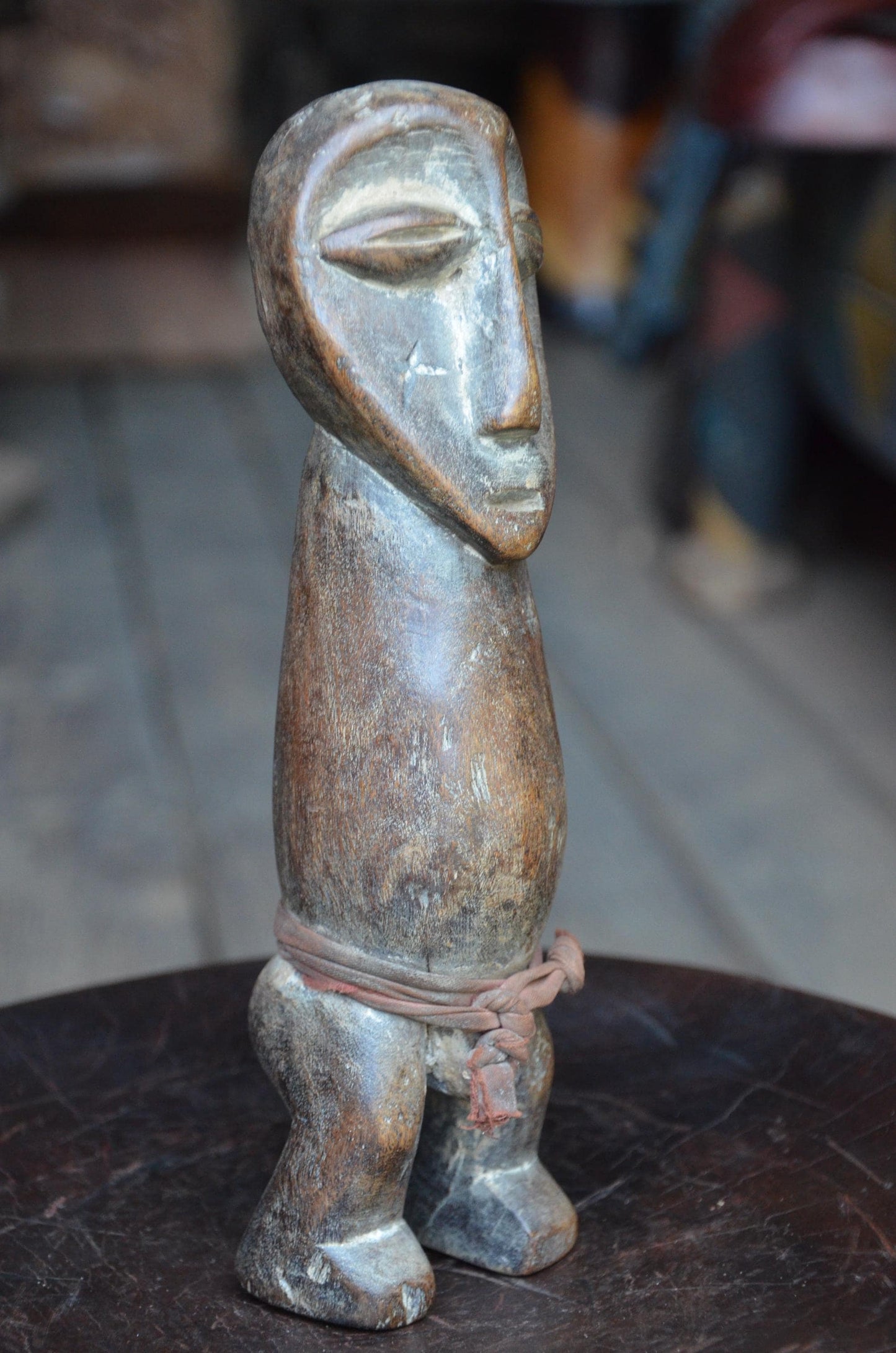 Authentic Lega Ancestor Figure | Congolese Tribal Wood Sculpture