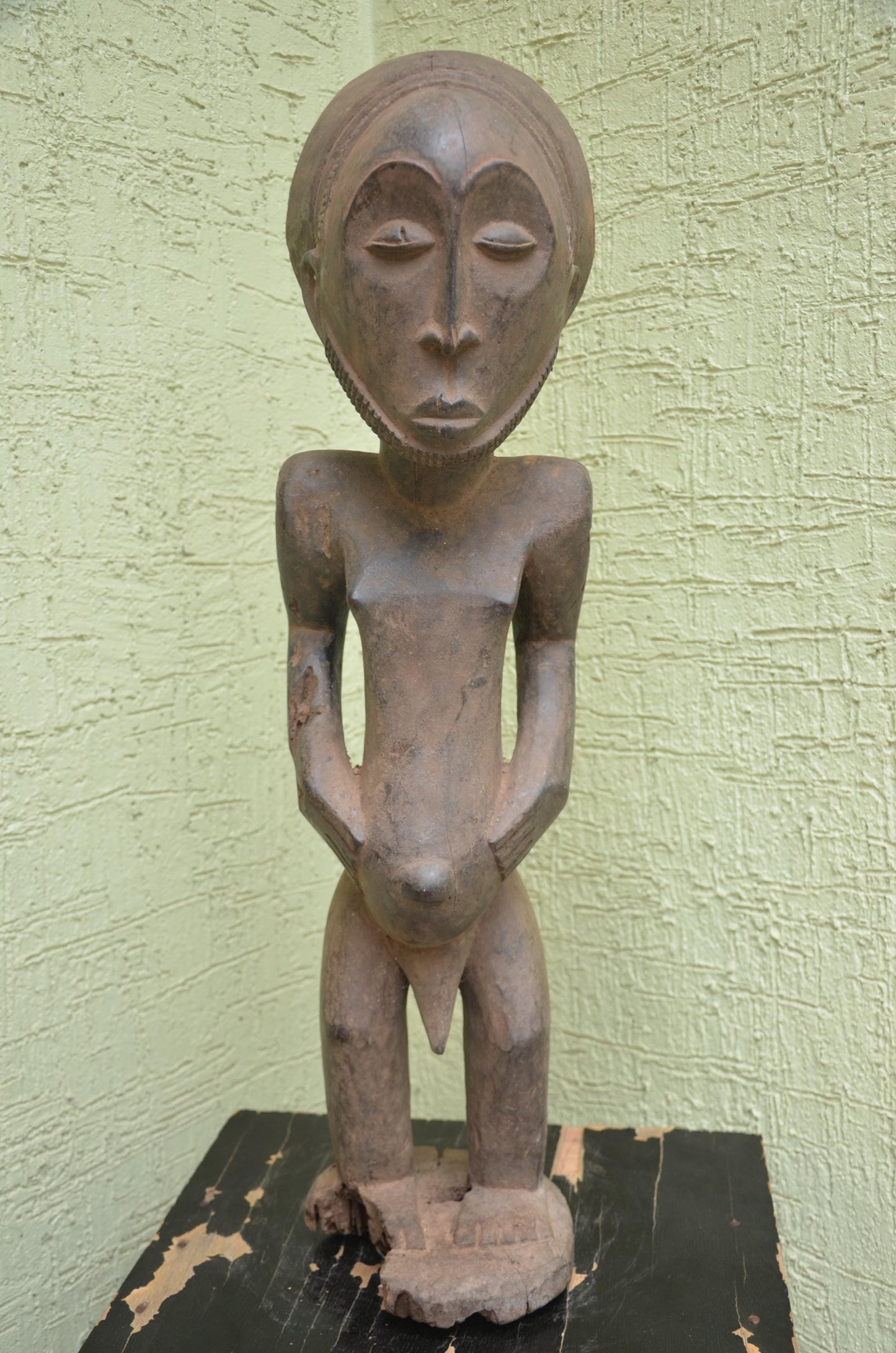 Hemba Singiti Figure â€“ 20" Hand-Carved Wood Congo Ancestor Statue â€“ Art.