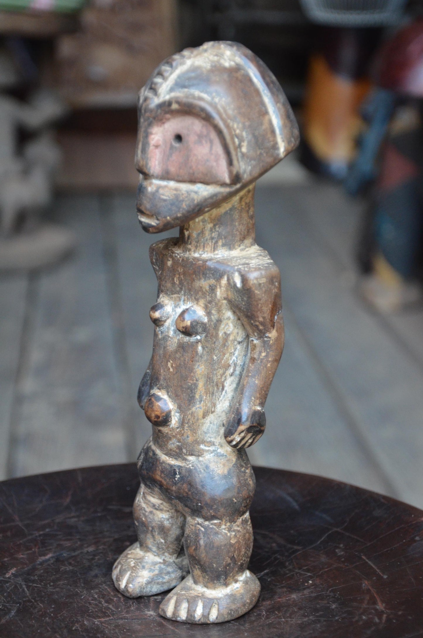 Authentic Tabwa Ancestor Figure | Congolese Tribal Wood Sculpture