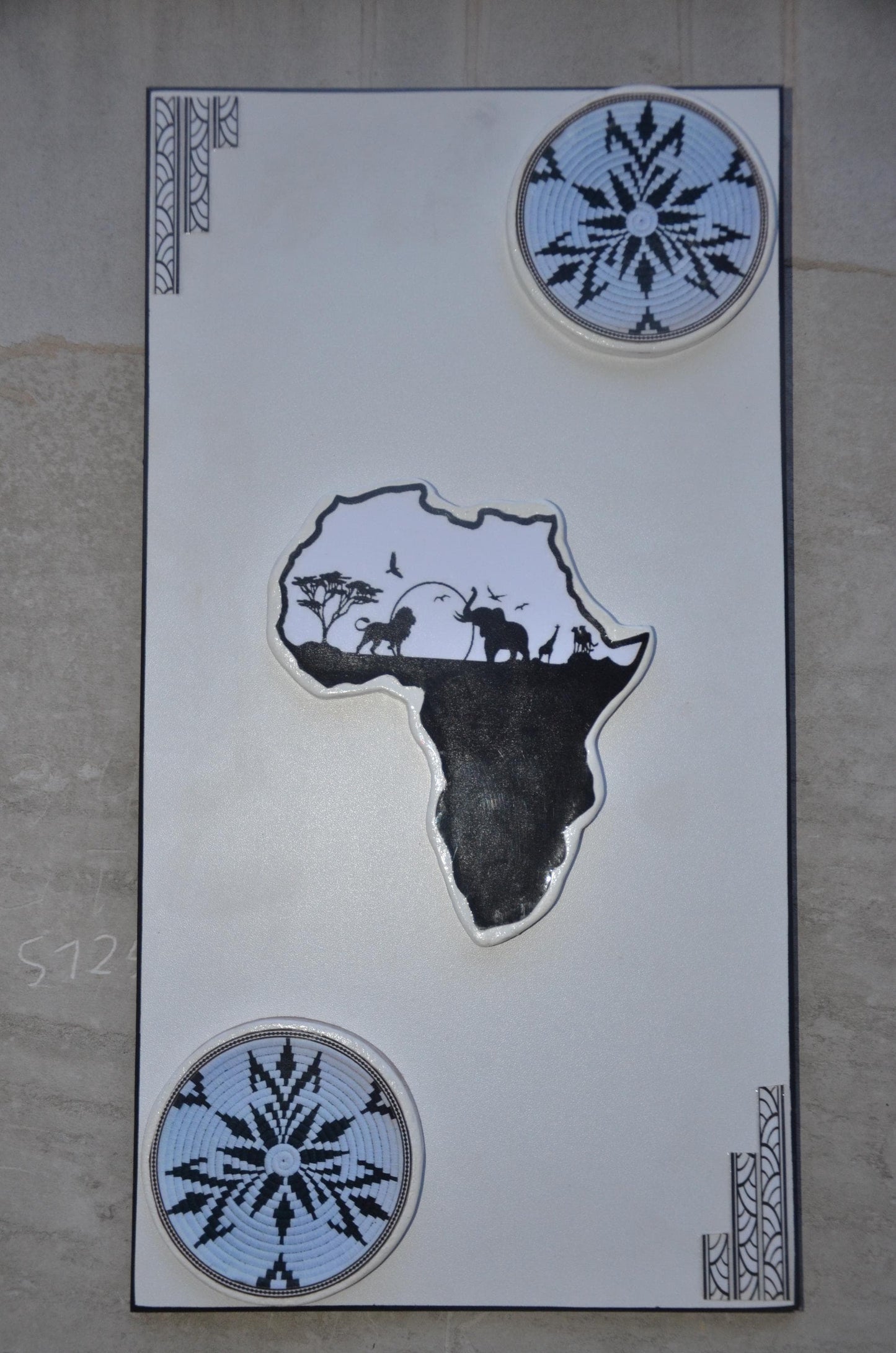 Handcrafted Rwandan Decorative Wooden Wall Plaque | Cultural Home Art Sign