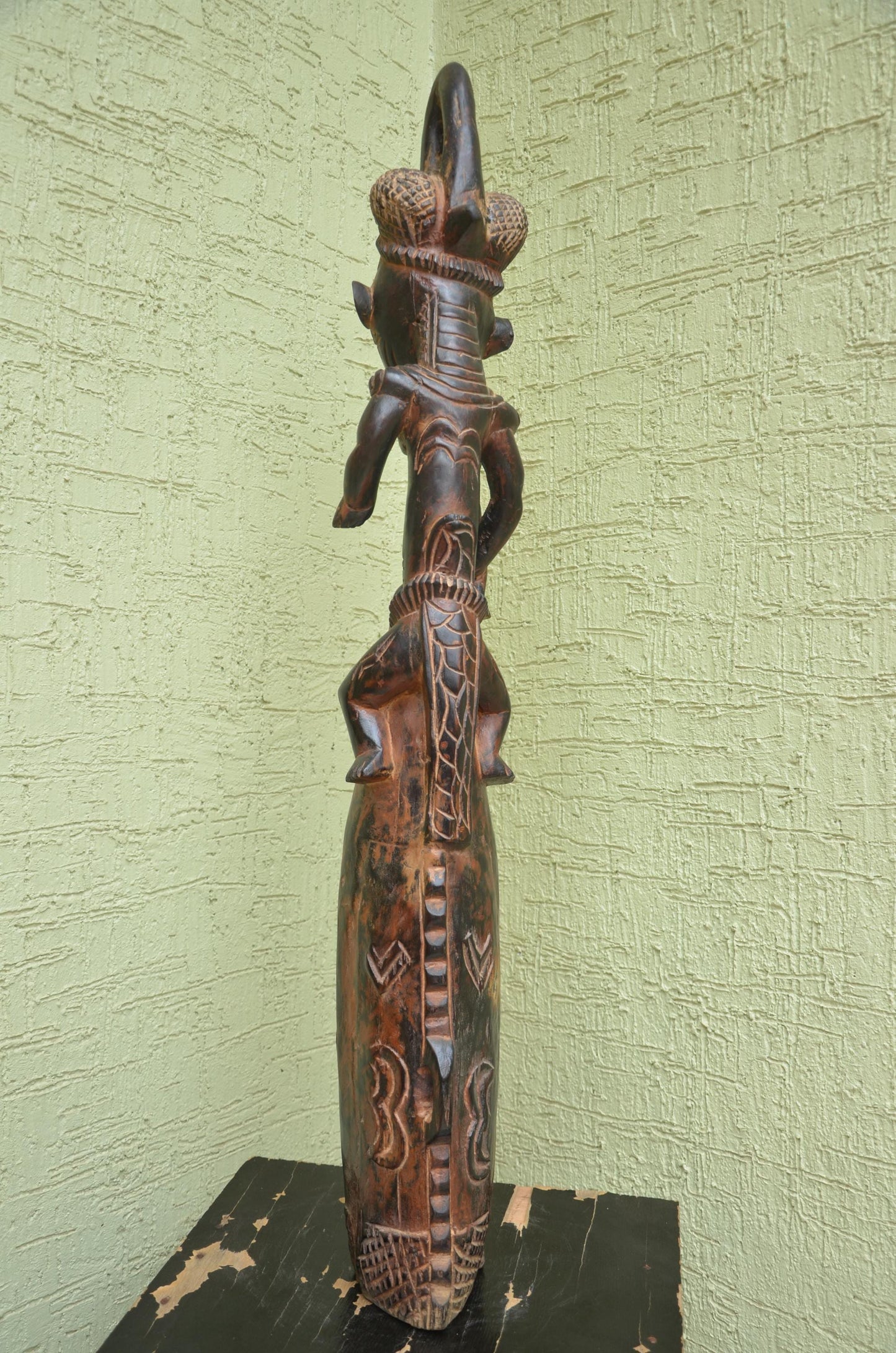 Authentic Senufo-Style Maternity Figure | West African Ancestral Art