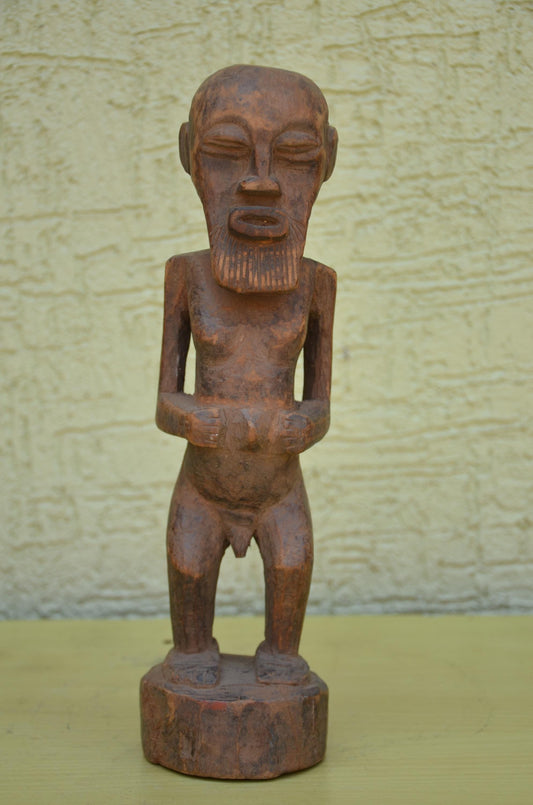 Authentic Hemba Luba Male Ancestor Figure | Congolese Art