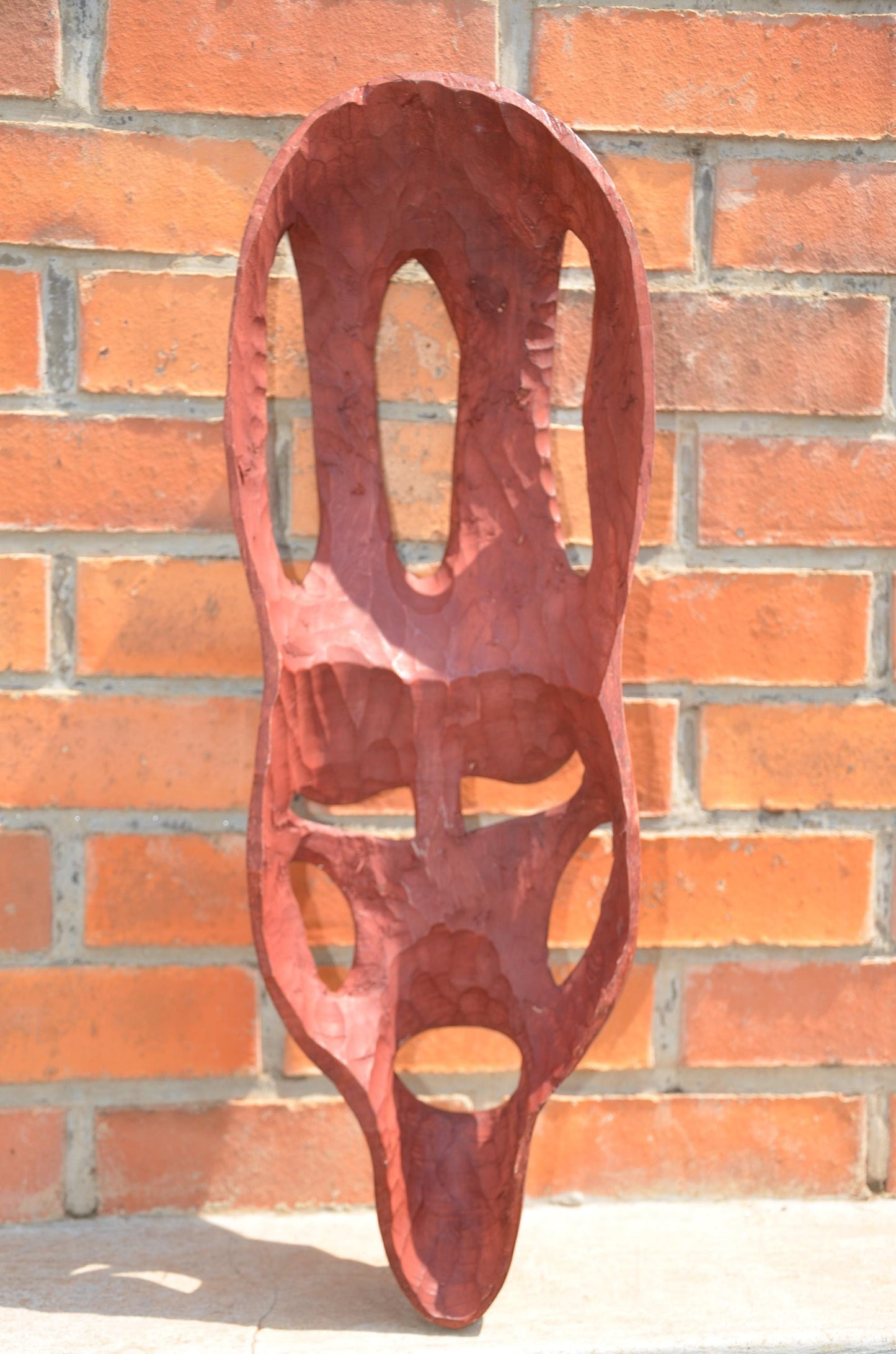 Authentic Large Rwandan Decorative Wall Mask | East African Art