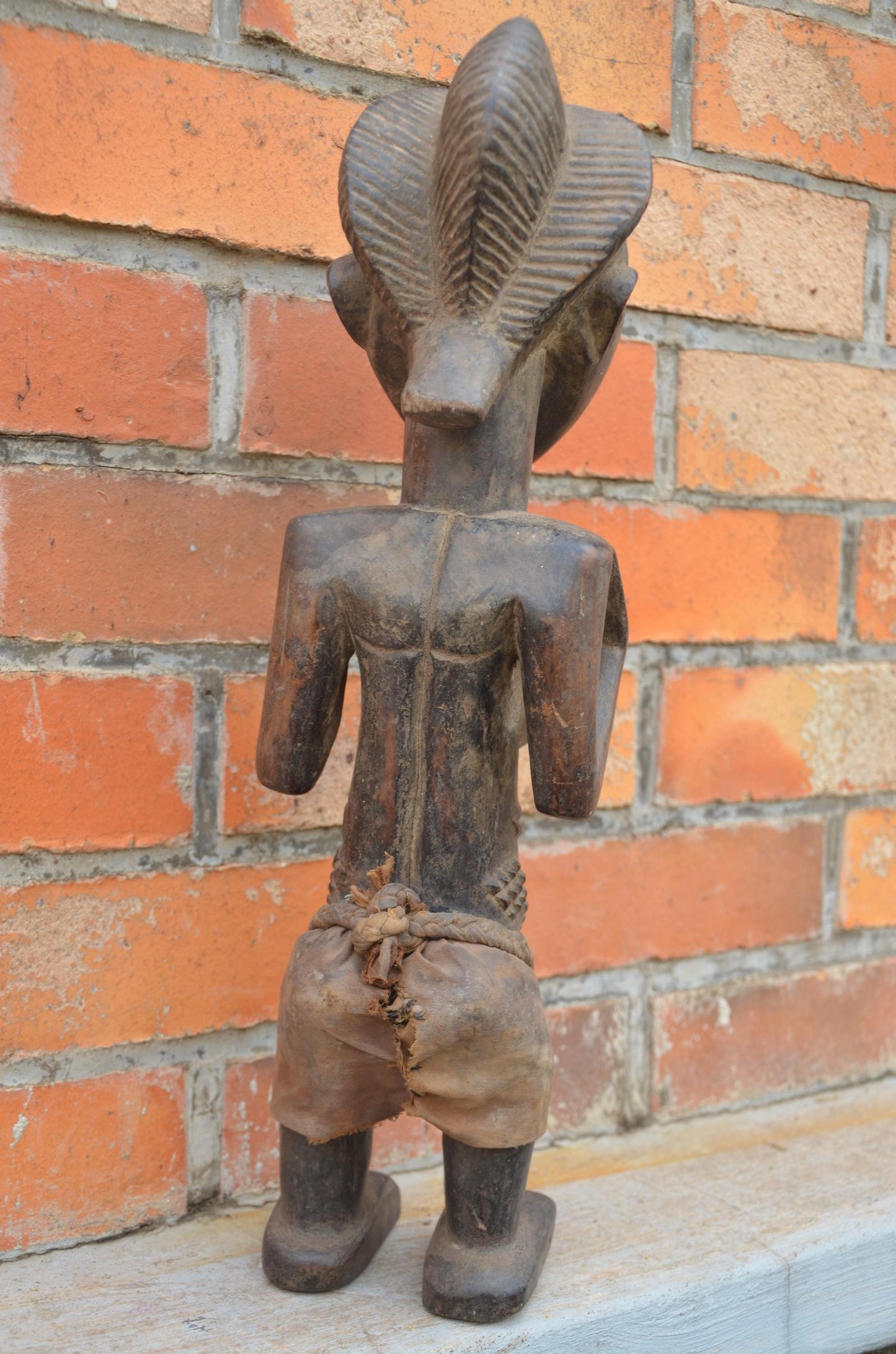 Authentic Lulua Female Ancestor Figure | Congolese Tribal Art