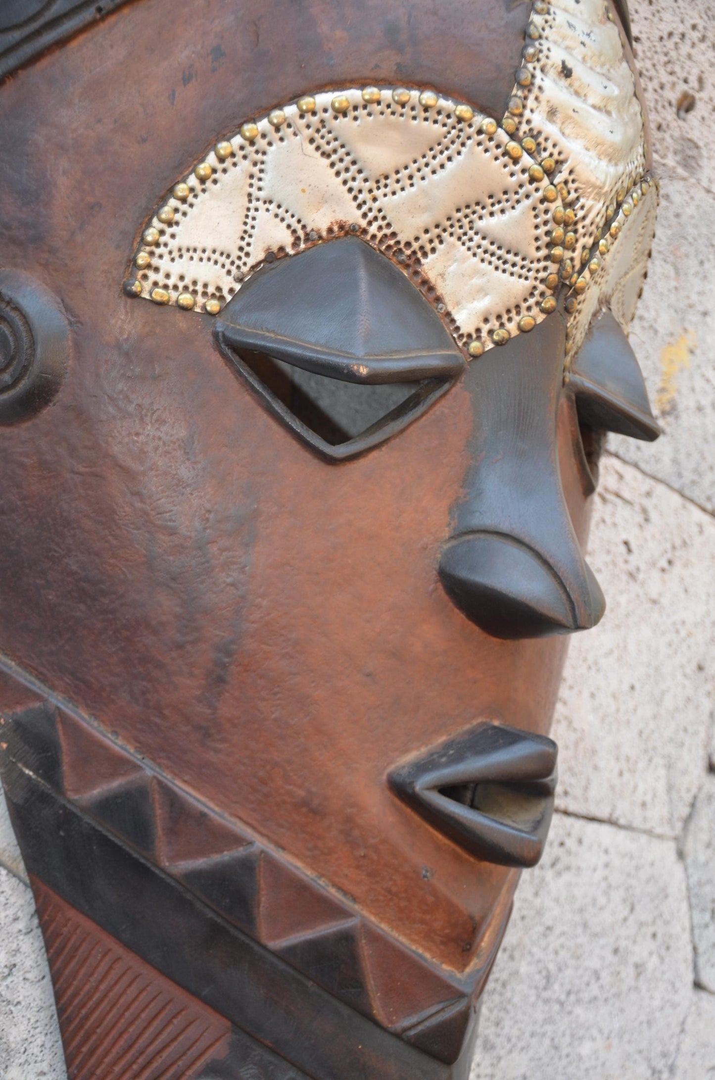 Authentic Chokwe Mask | Large Congolese Tribal Art | Statement Piece