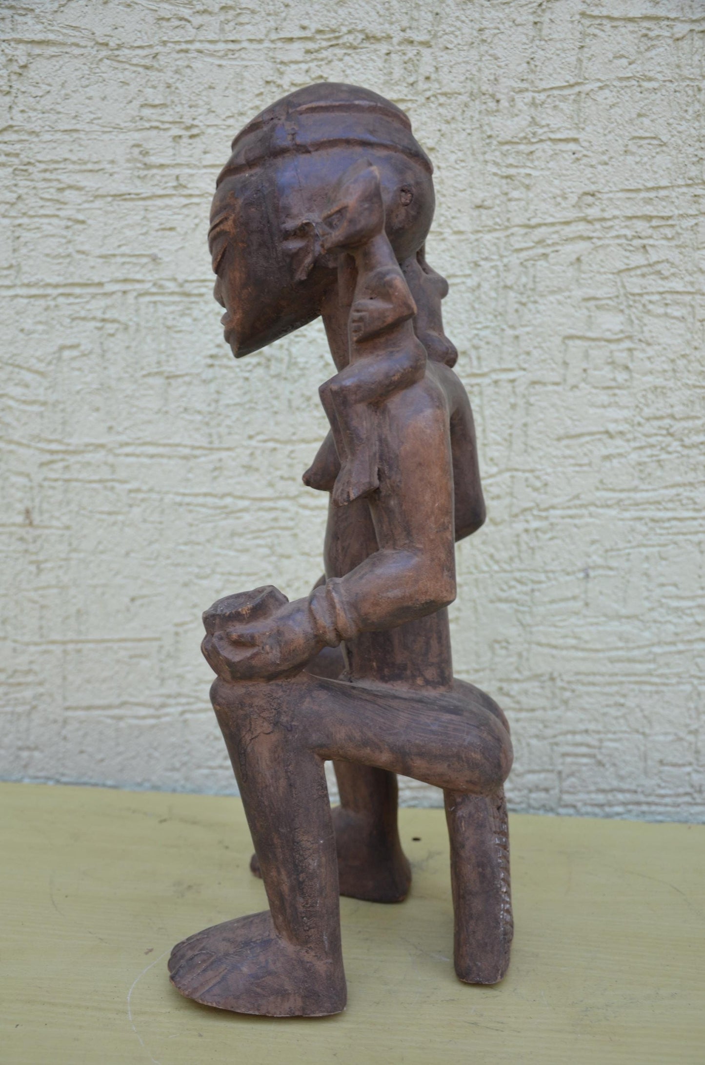 Authentic Yoruba Maternity Figure | Nigerian Tribal Art