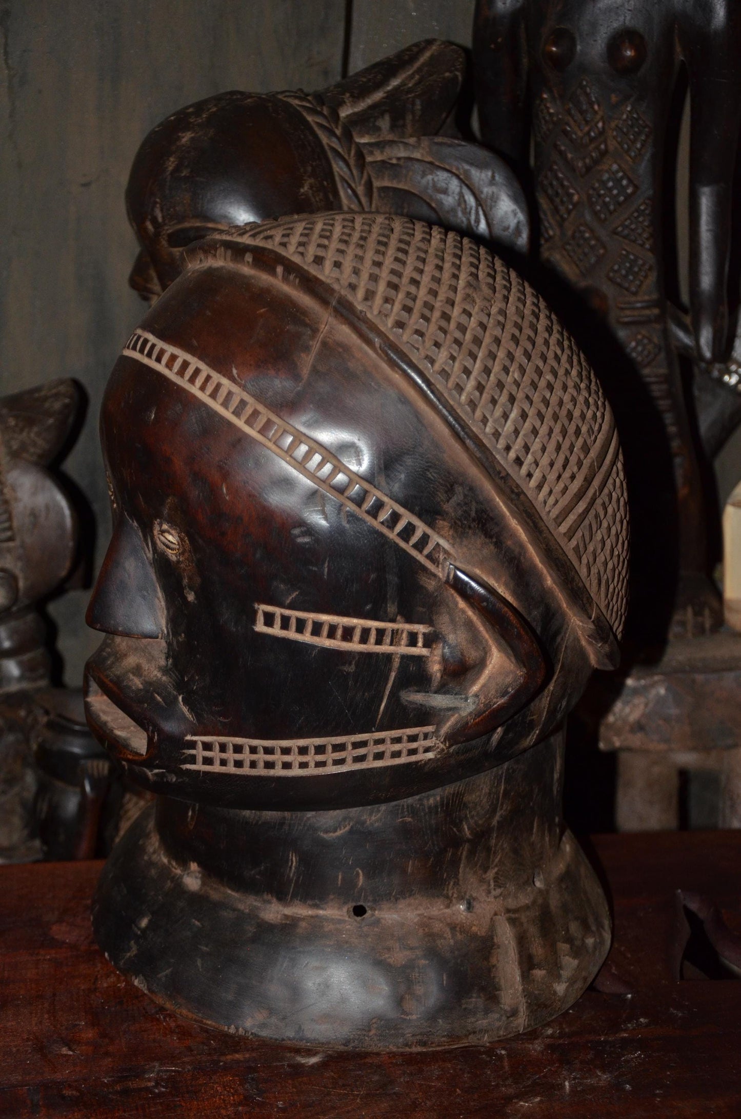 Authentic African Helmet Mask | Hehe Sukuma Nyamwezi | Tribal Tribal Art