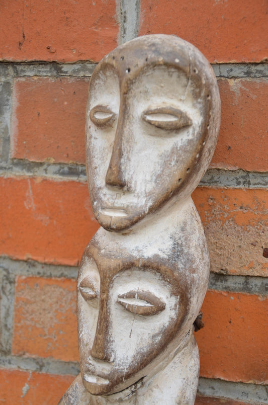 Authentic Lega Janus Figure | Congolese Tribal Art