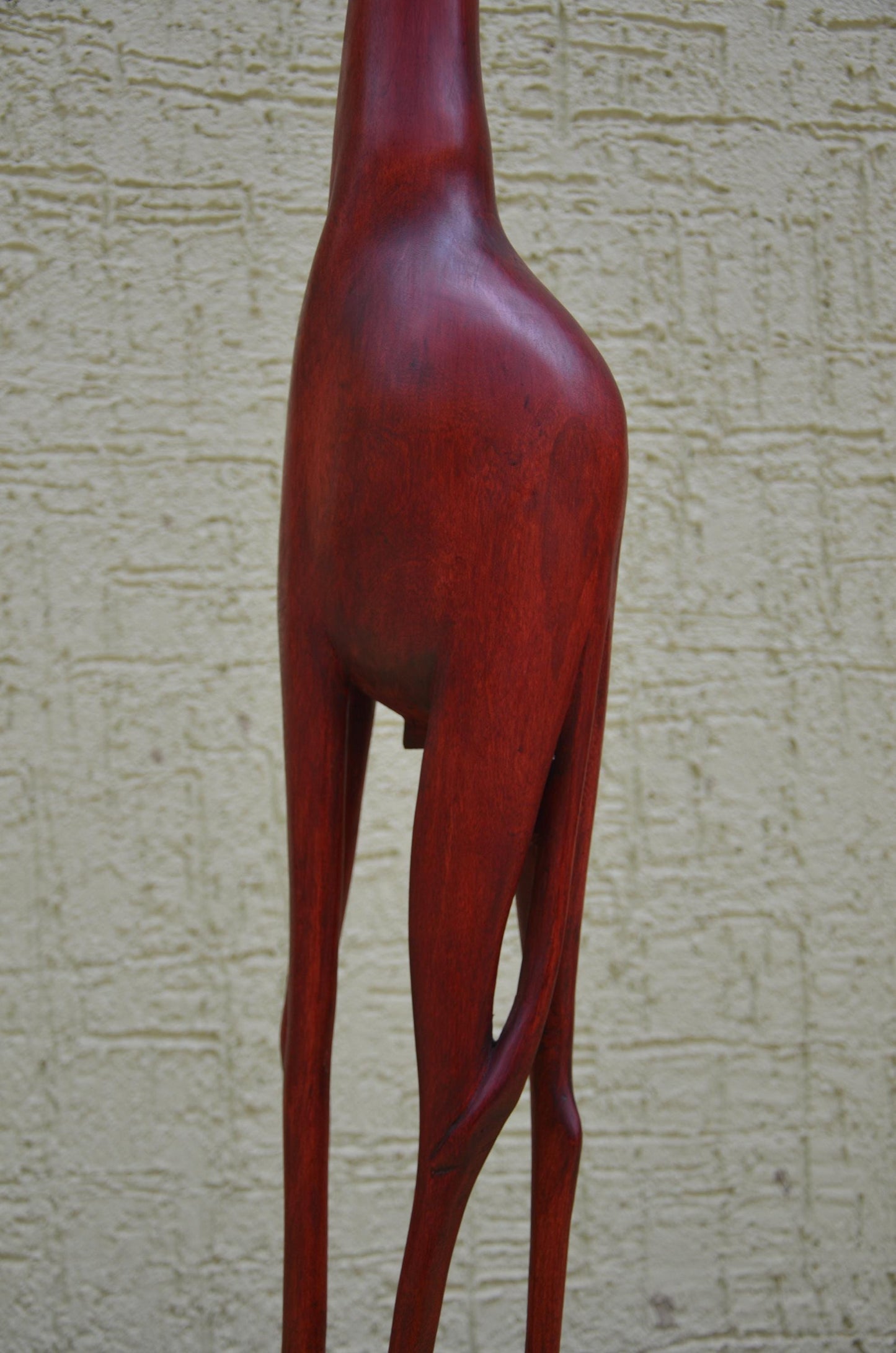 Monumental African Wooden Giraffe Sculpture | Wildlife Art