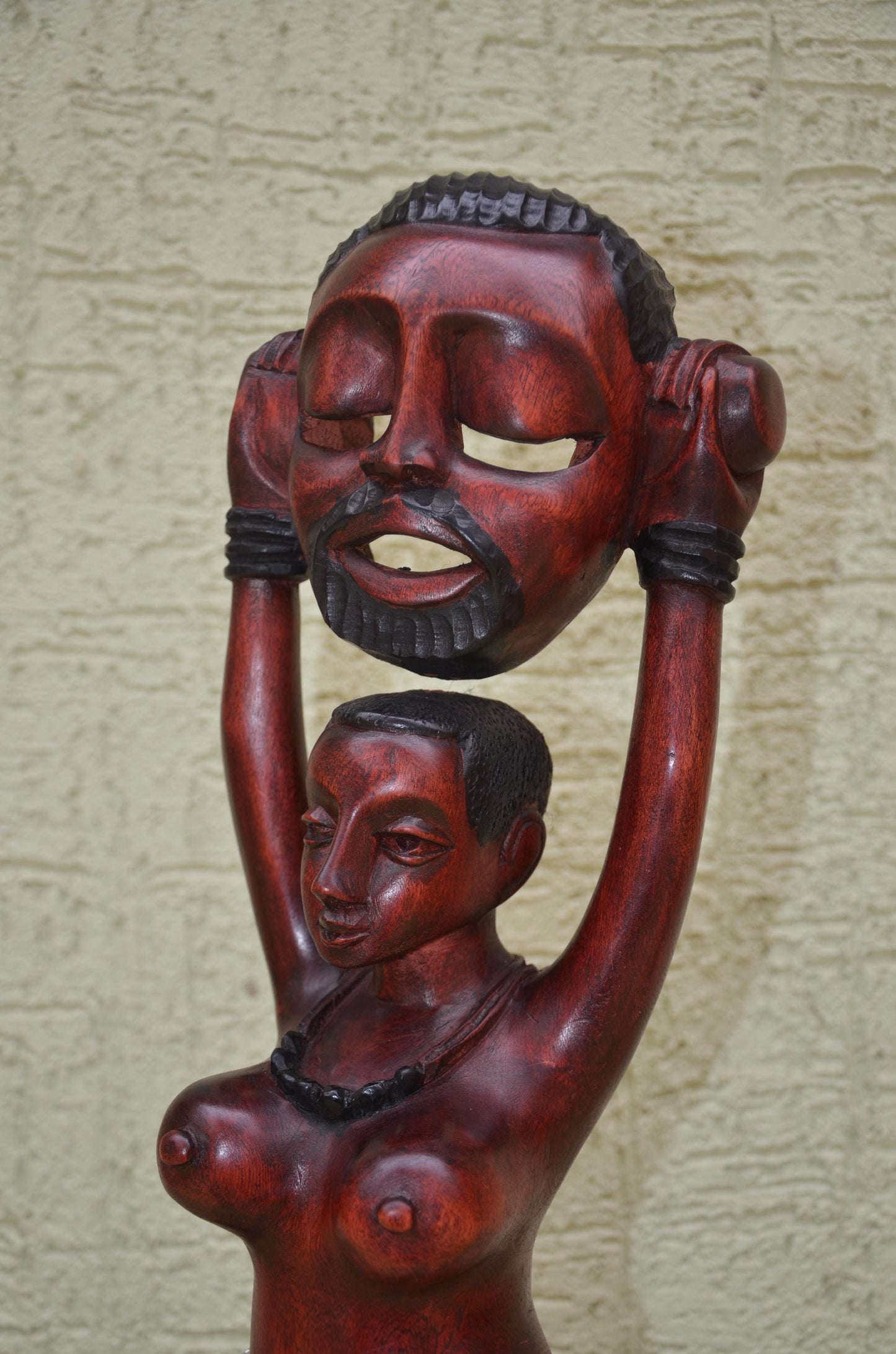African Wooden Companion Figurine | Tribal Art Sculpture