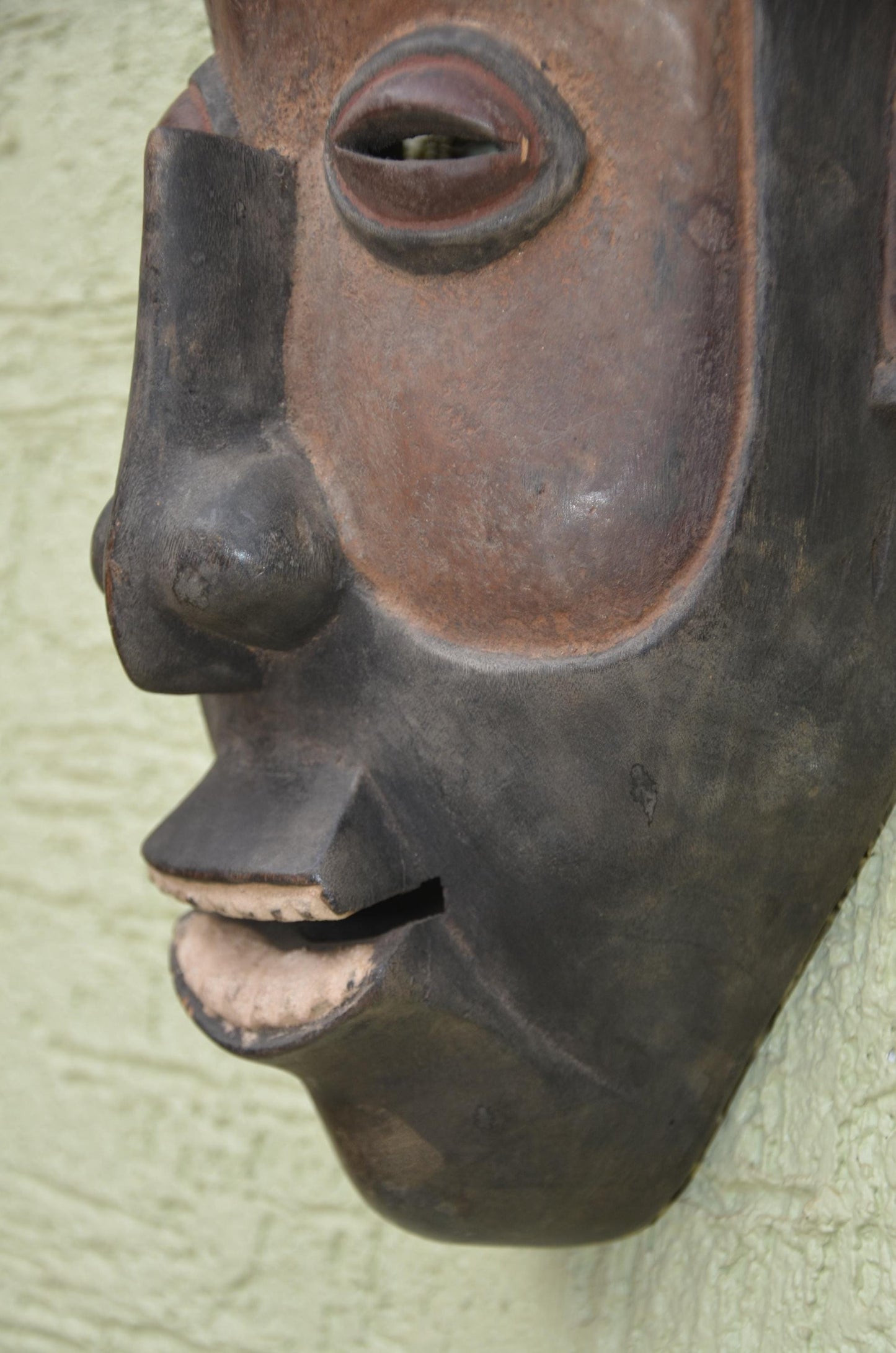 Senufo Kpeliye'e Mask | Hand-Carved African Tribal Wall Art, Ivory Coast Heritage