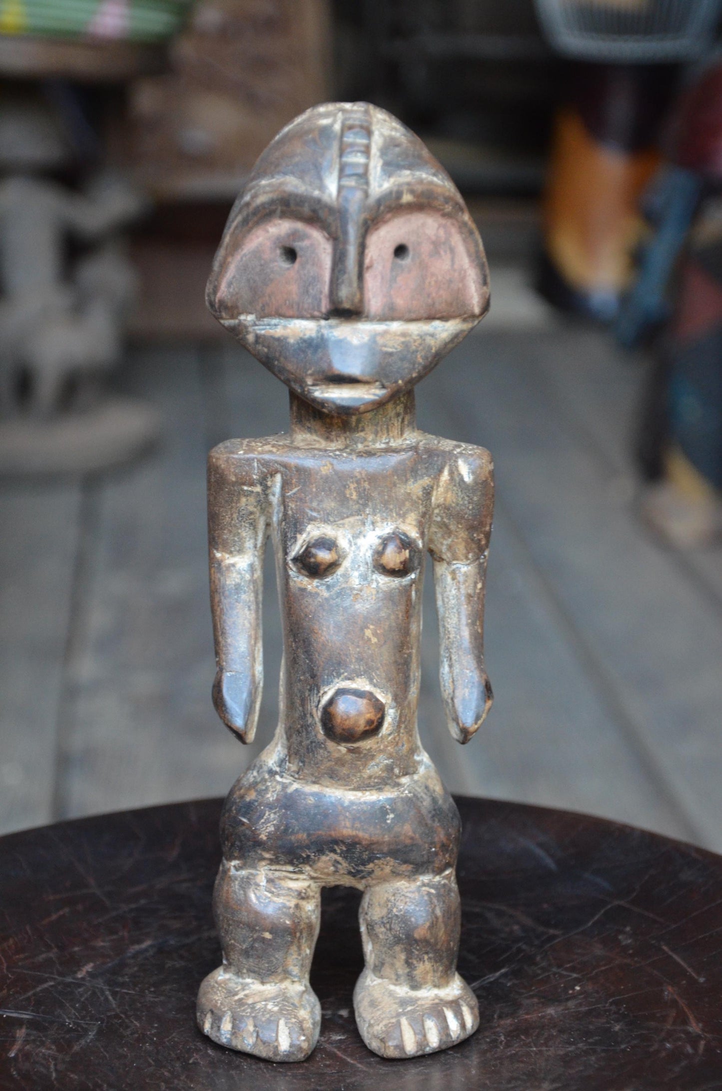 Authentic Tabwa Ancestor Figure | Congolese Tribal Wood Sculpture