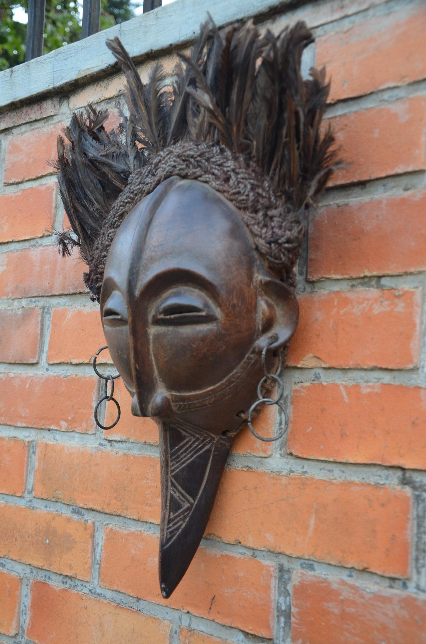 Authentic Pende/Mbagani Facial Mask | Congolese Tribal Art