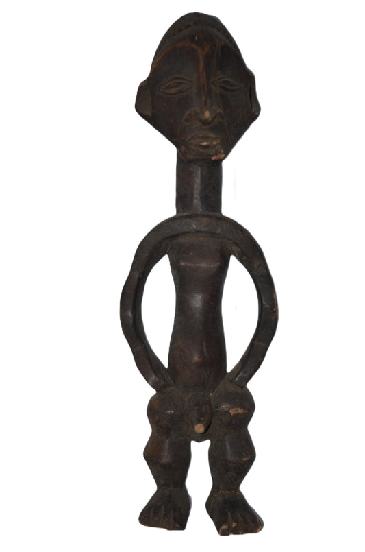 Azande Statue – African Tribal Figure, Handcarved Wooden Art Decor