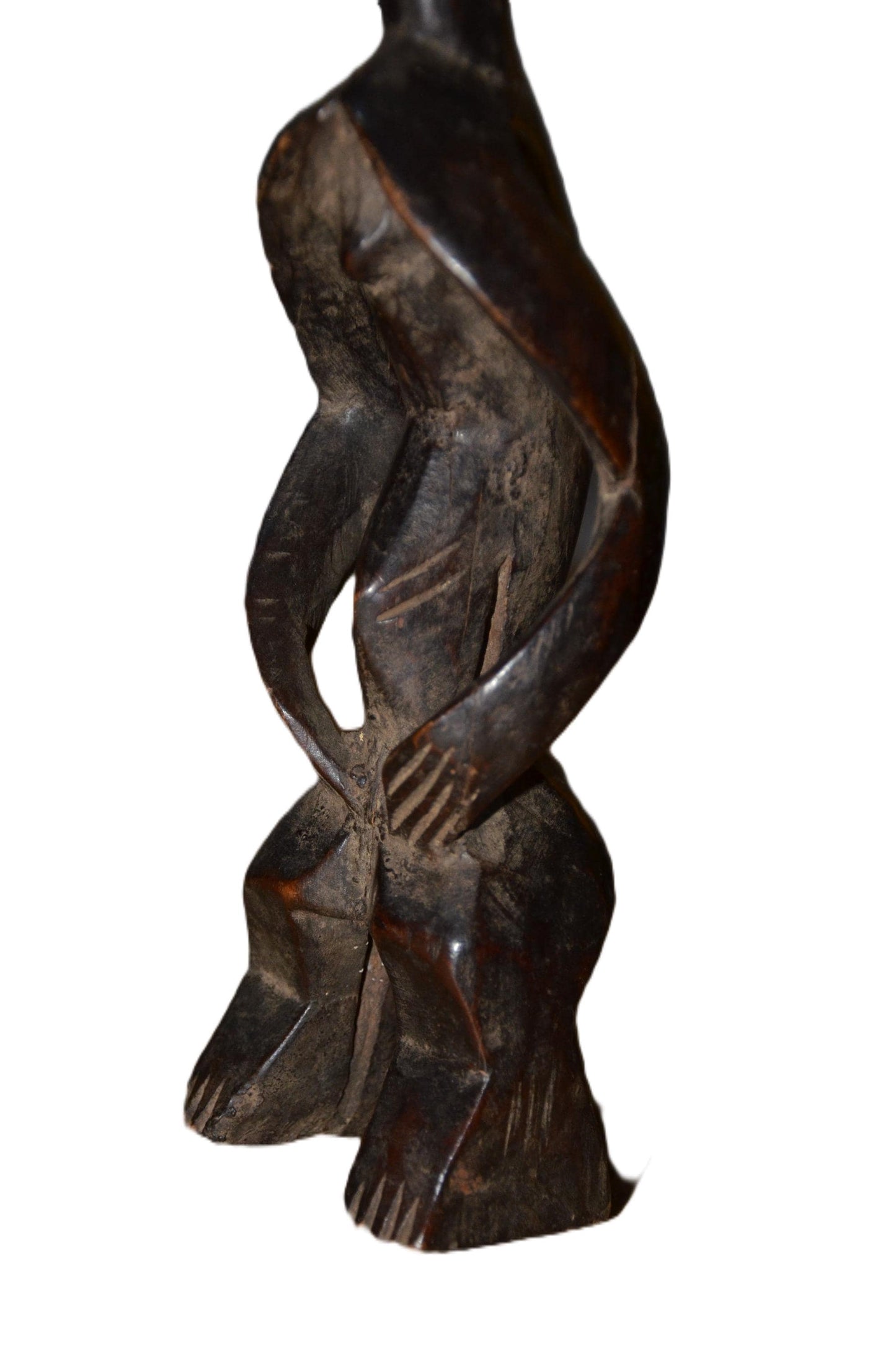 Authentic Mumuye Statue | Nigerian Tribal Figure | Abstract Wood Sculpture
