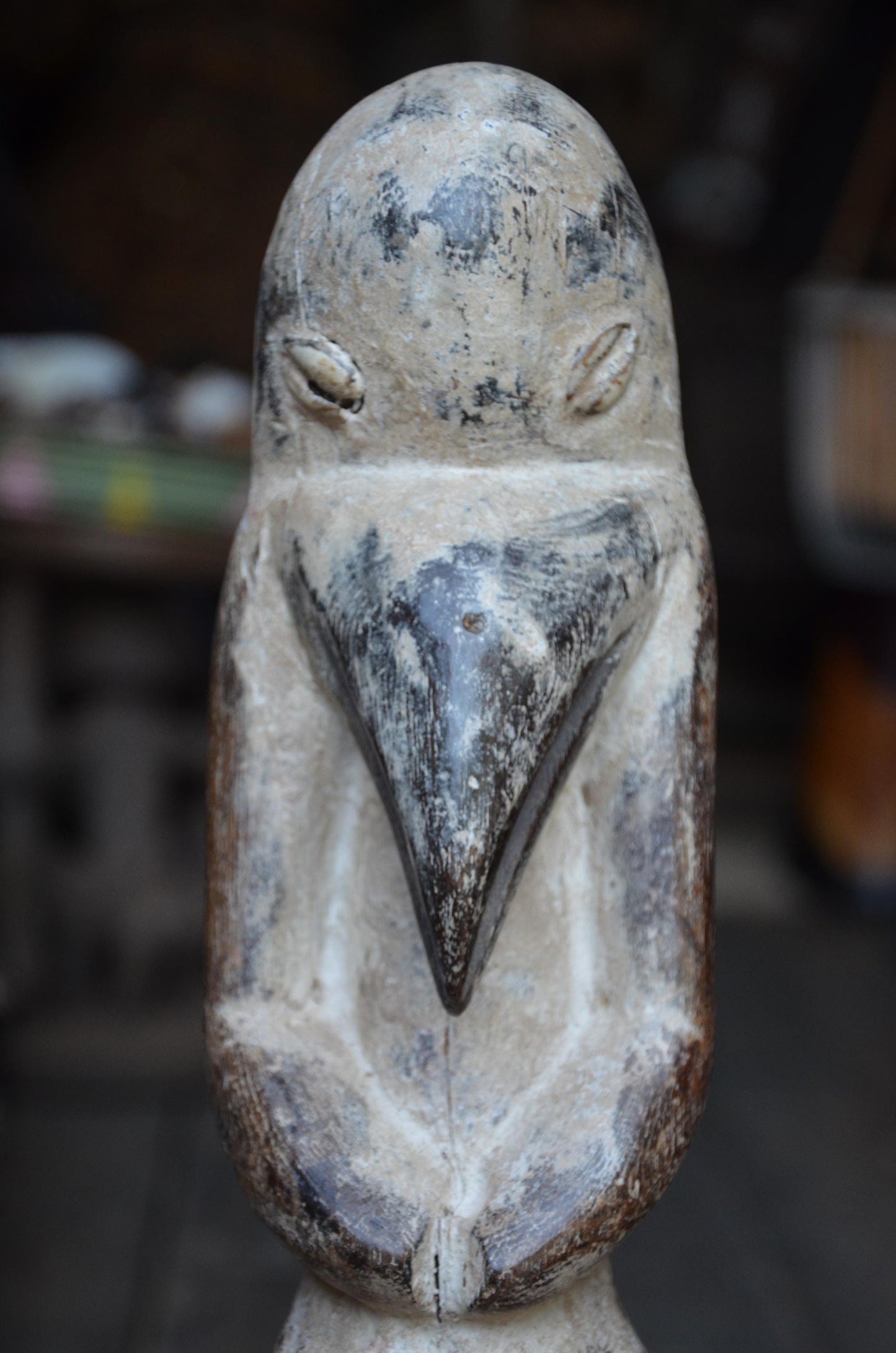 Authentic Lega Bird Figure | Congolese Tribal Art | Hand-Carved Wood