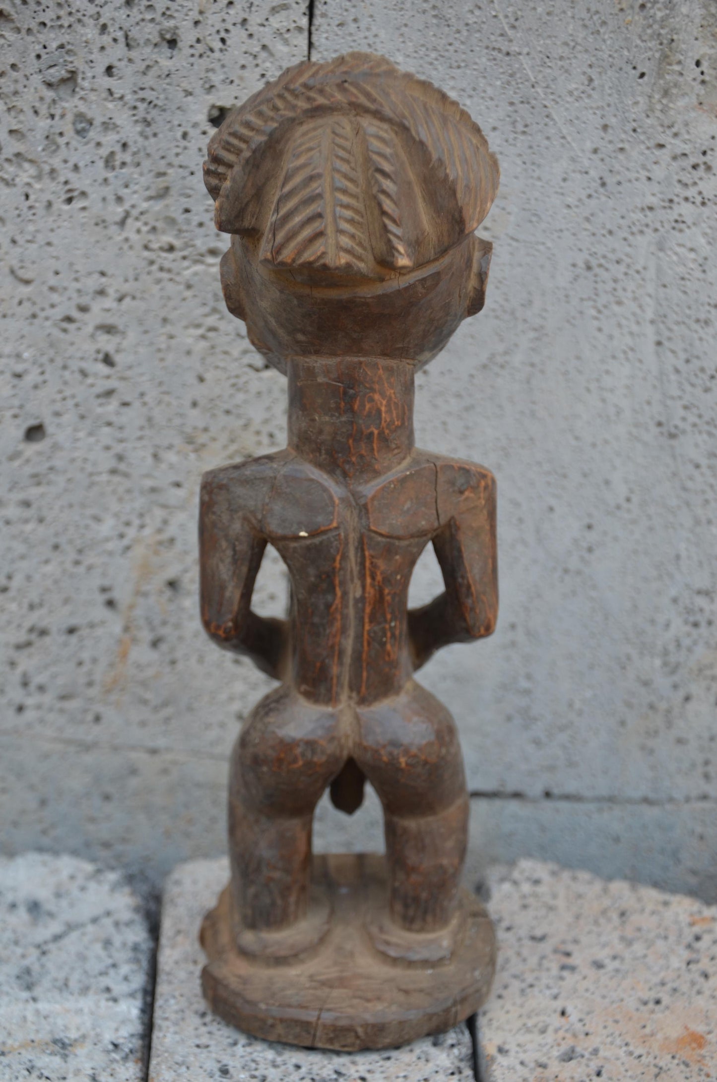 Authentic Hemba Male Ancestor Figure | Congolese Tribal Art | Singiti