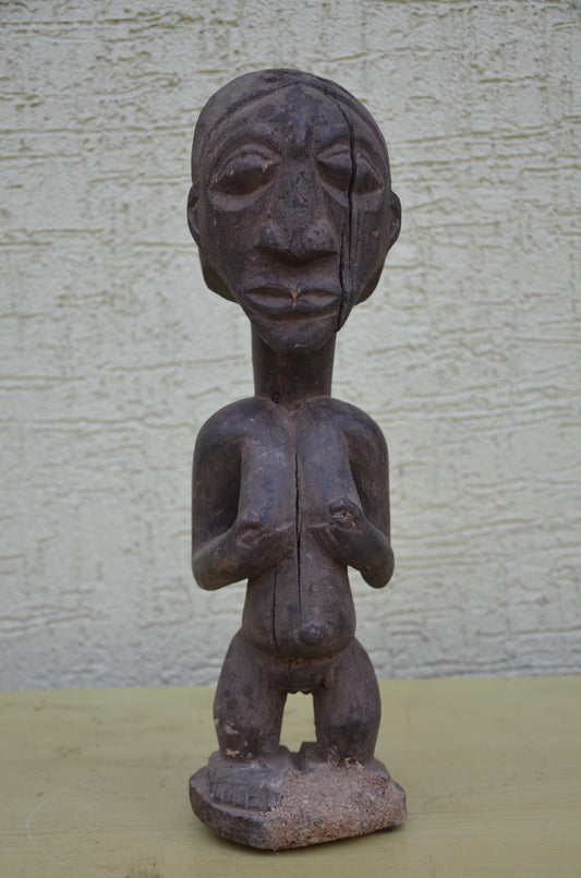 Authentic Female Hemba Ancestor Statue | Congolese Art