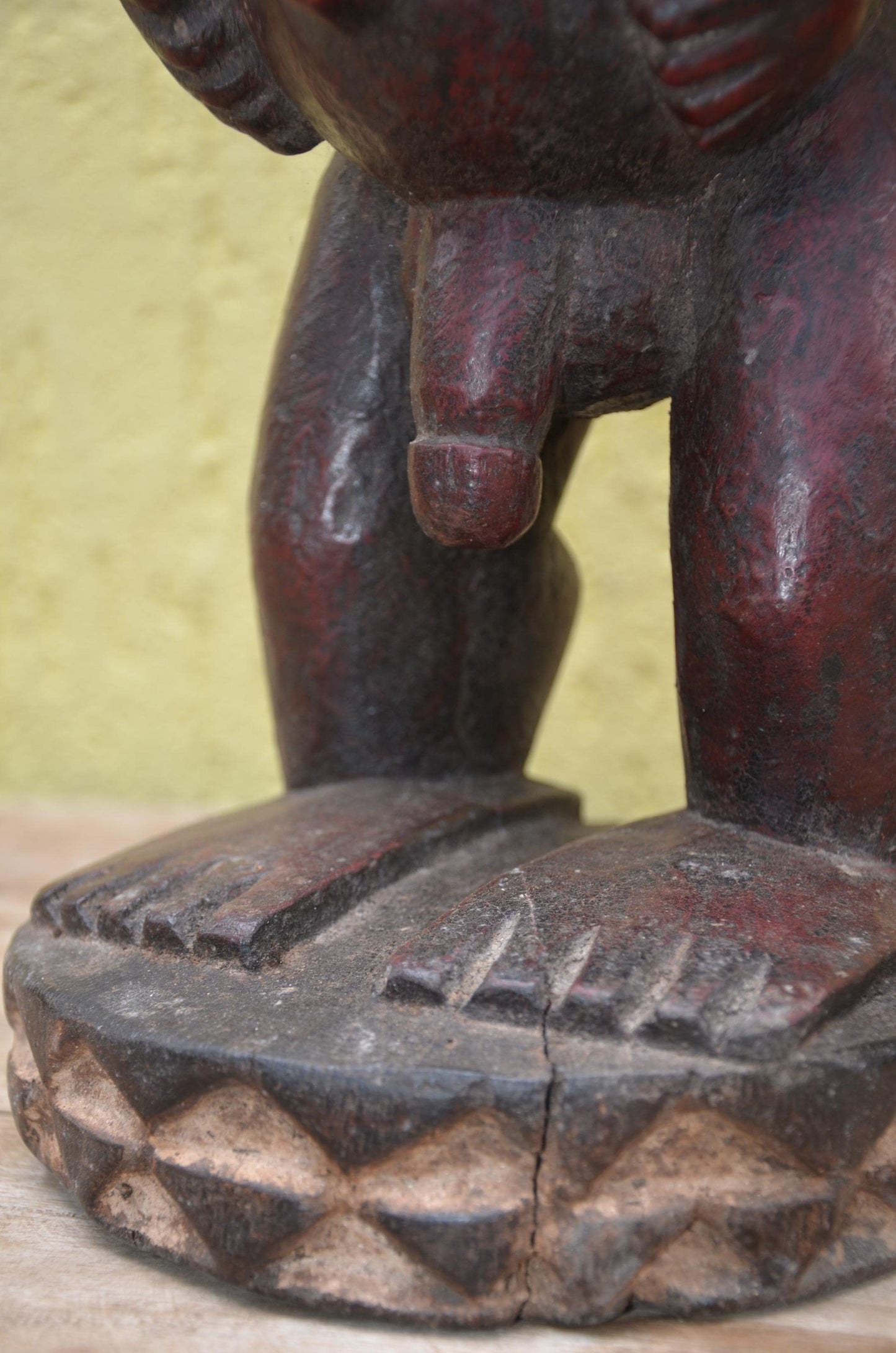 Baule Wood Statue Couple | Hand-Carved African Male and Female Figures | Ivory Coast Ancestor Art | Ethnic Sculptural Decor