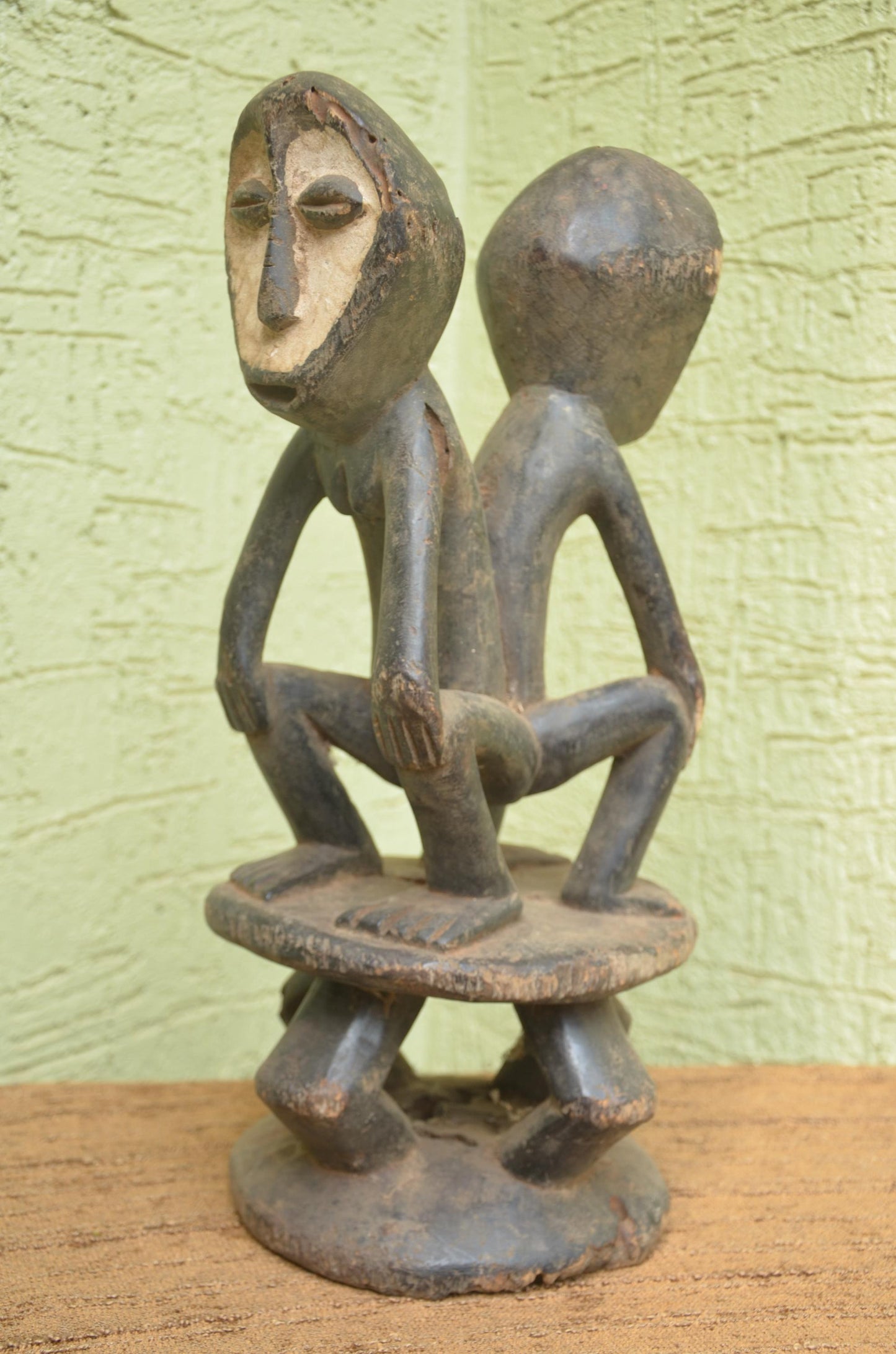 Authentic Lega Janus Figure | Congolese Philosophical Art