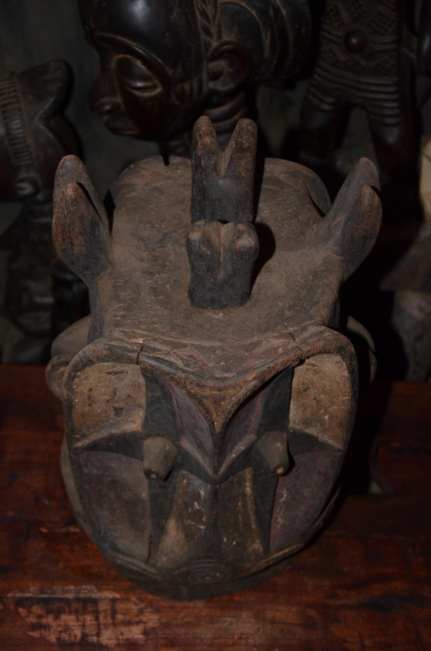 Authentic Bobo Bwa Mask | Polychrome Helmet Mask | Tribal African Art