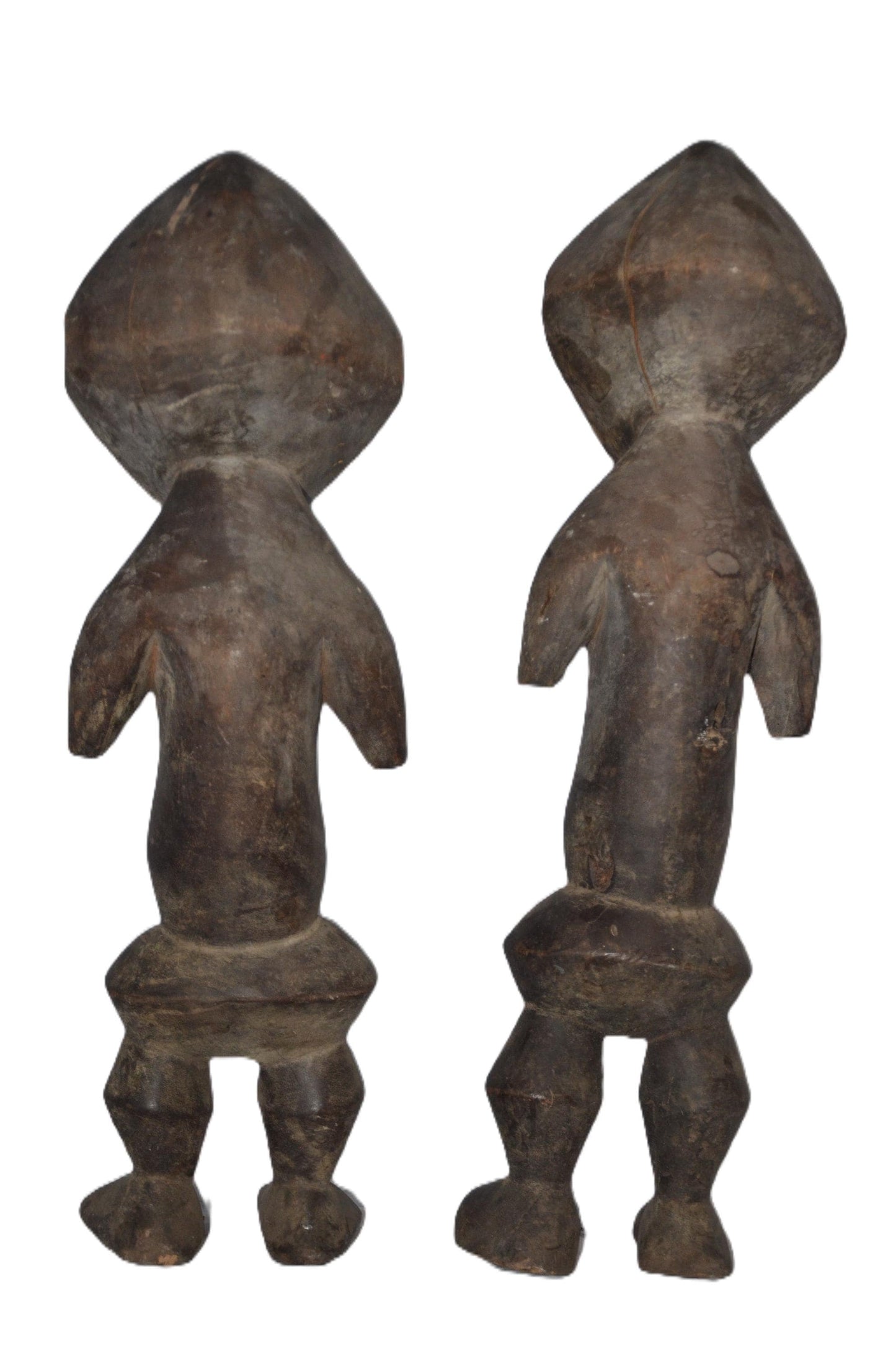 A Pair of Azande Statues – African Tribal Figures, Handcarved Wooden Art