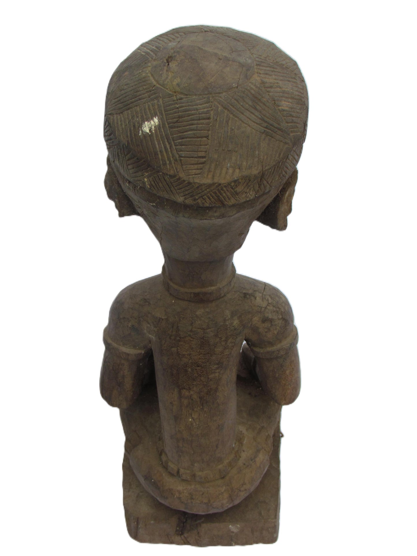 Statue de maternité Yombe Phemba, figure de fertilité africaine, art tribal Congo-Angola sculpté à la main, sculpture centrafricaine