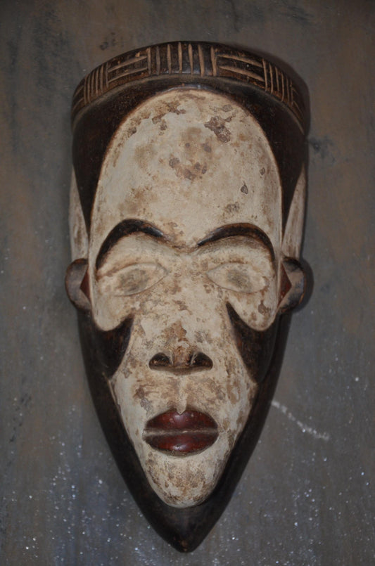 Authentic Fang Ngil Mask | Minimalist Gabonese Tribal Art