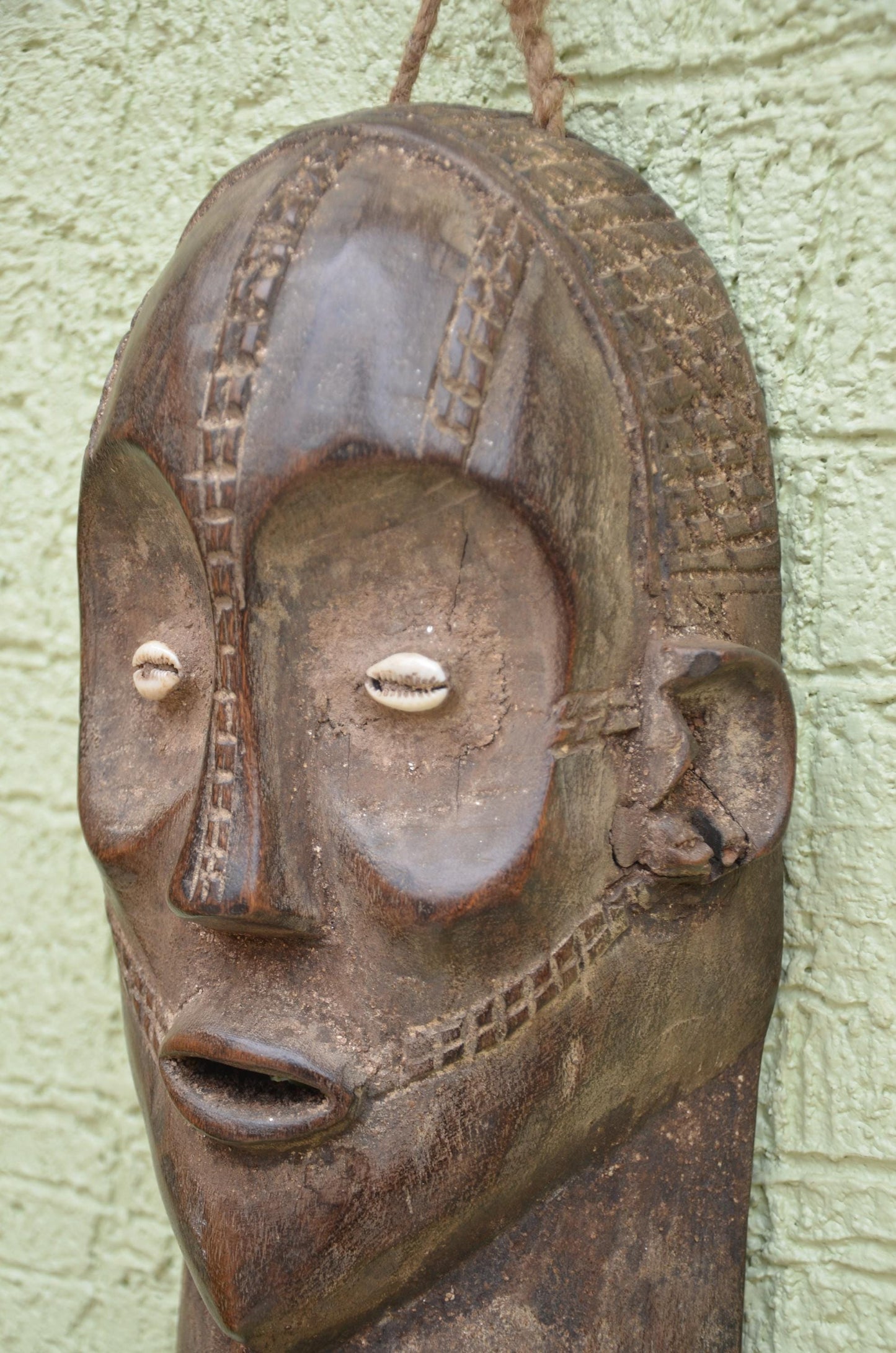Authentic Bembe Alunga Tribal Mask | Congolese Art