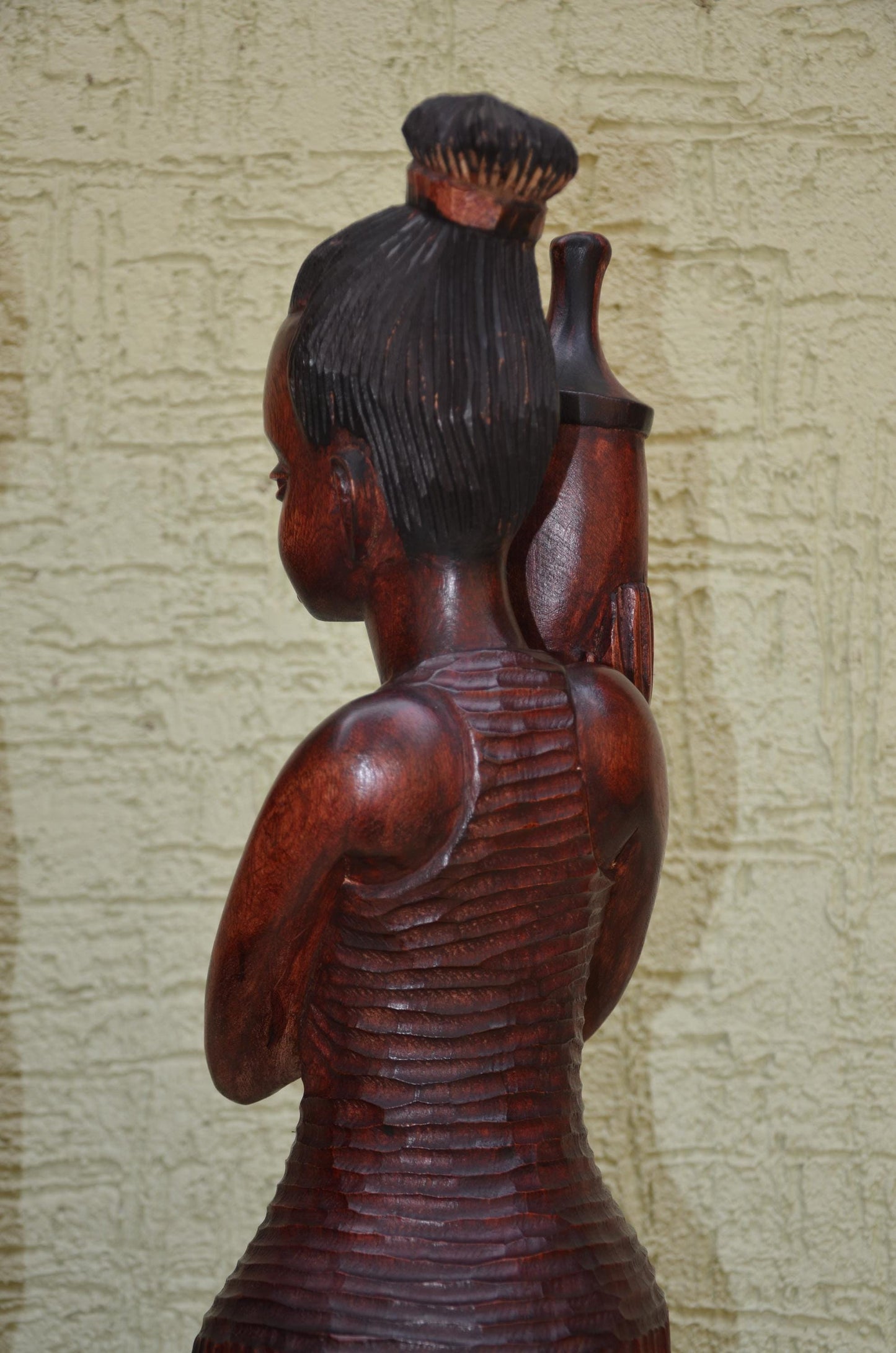 Pair of Hand-Carved African Wooden Sculptures | Tribal Art