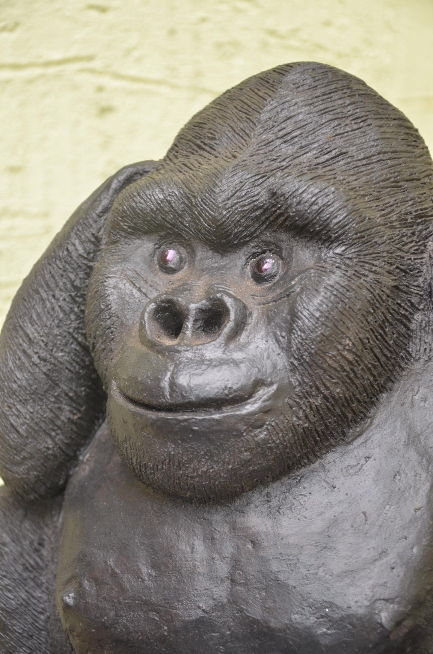 Handcrafted Clay Sculpture | Seated Gorilla