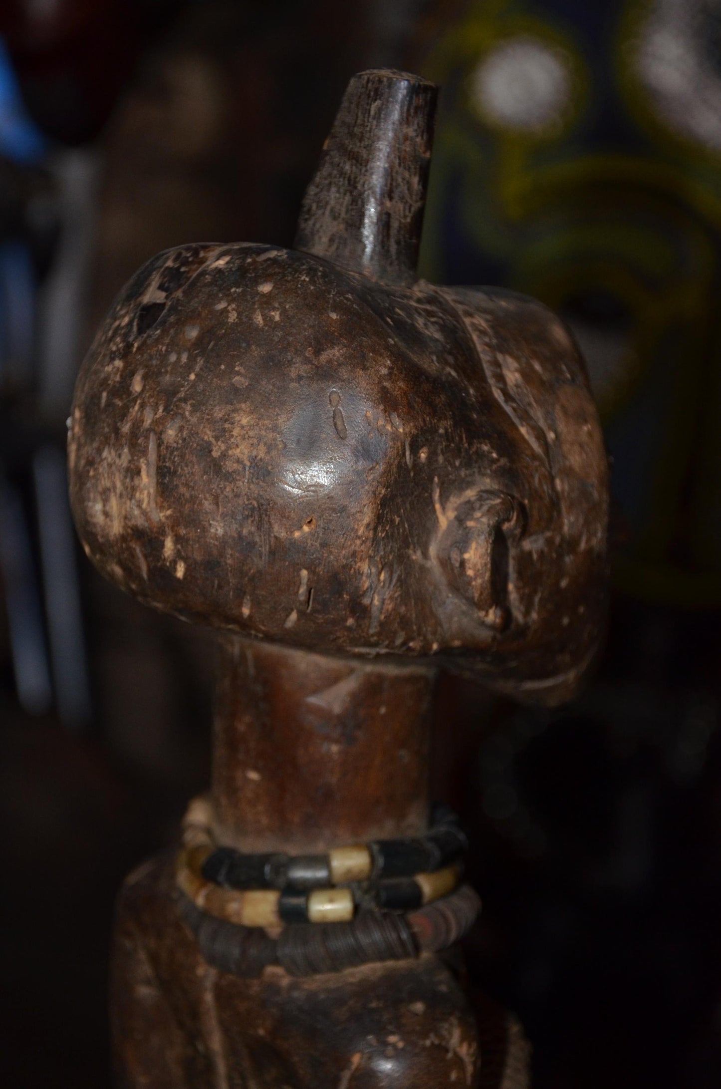 Songye Nkishi Figure | Authentic Congolese Power Fetish | Hand-Carved Tribal Sculpture