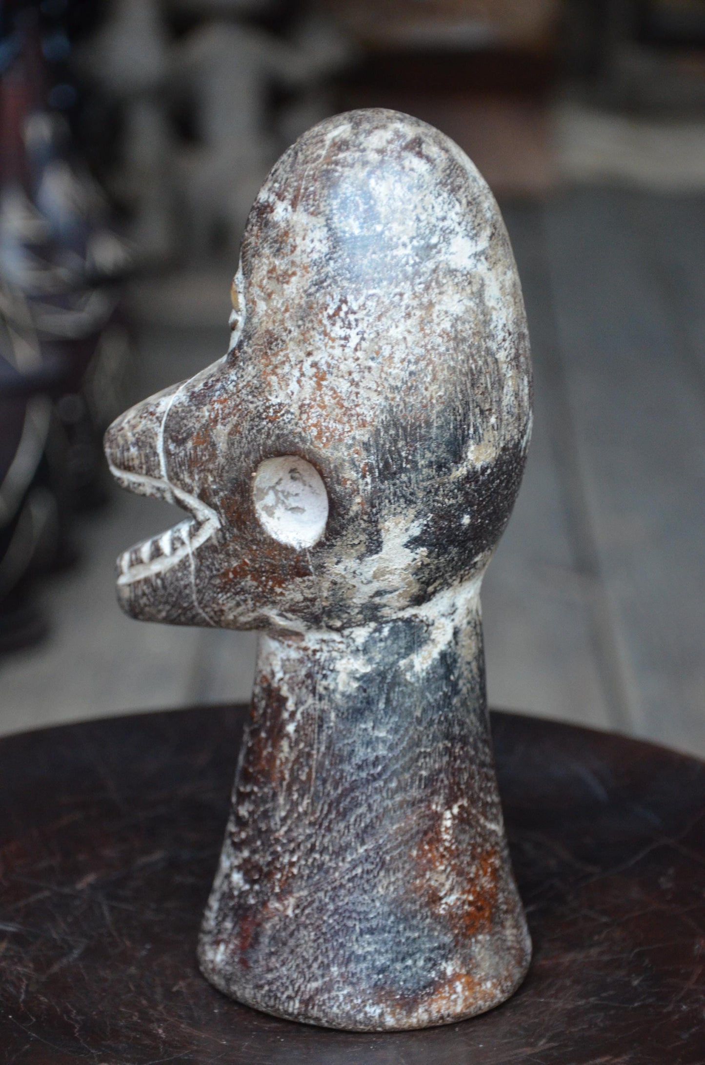 Authentic Lega Animal Sculpture | Tribal Wood Carving | Congolese Art