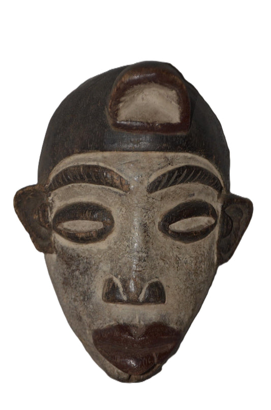 Authentic Bapunu Mask | Punu Tribal Art | Congolese Wood Wall Sculpture
