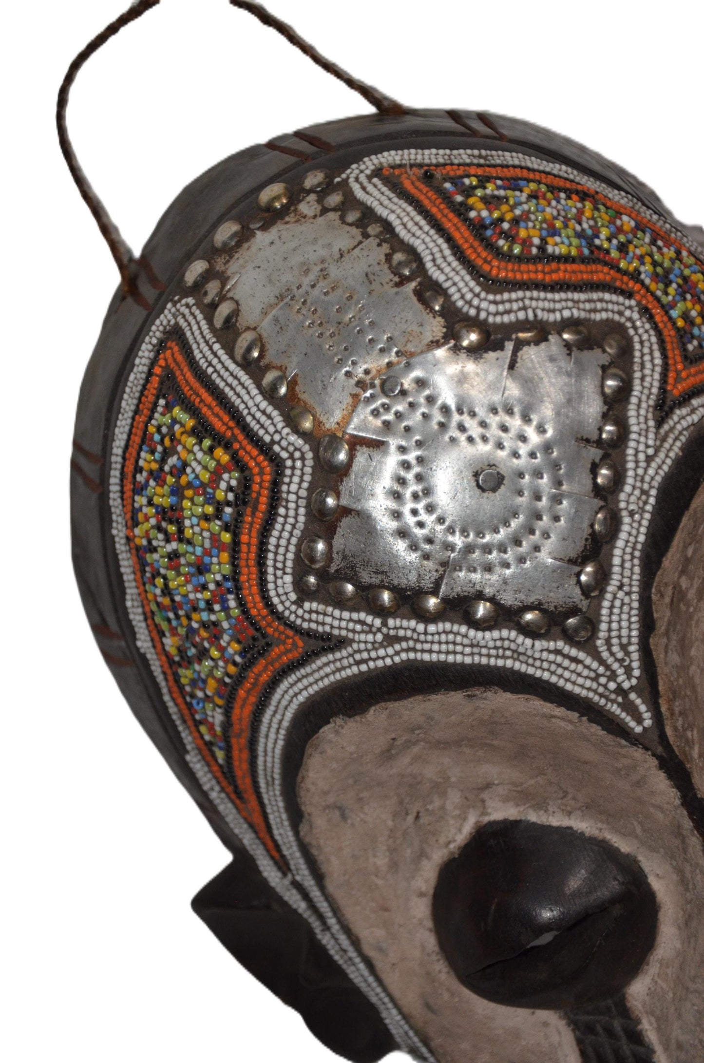 Kumu Beaded Mask – Handcrafted African Wall Art