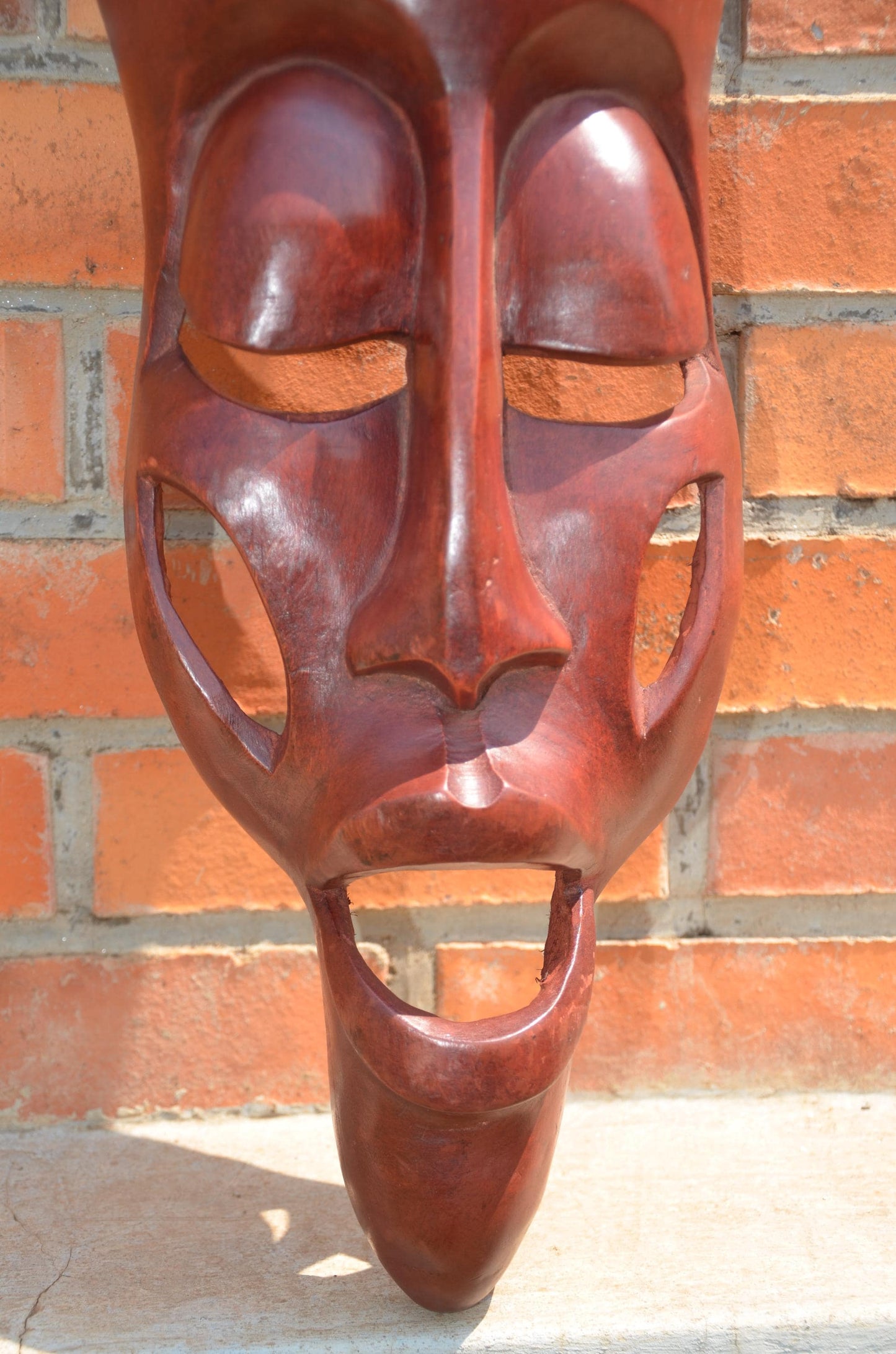 Authentic Large Rwandan Decorative Wall Mask | East African Art