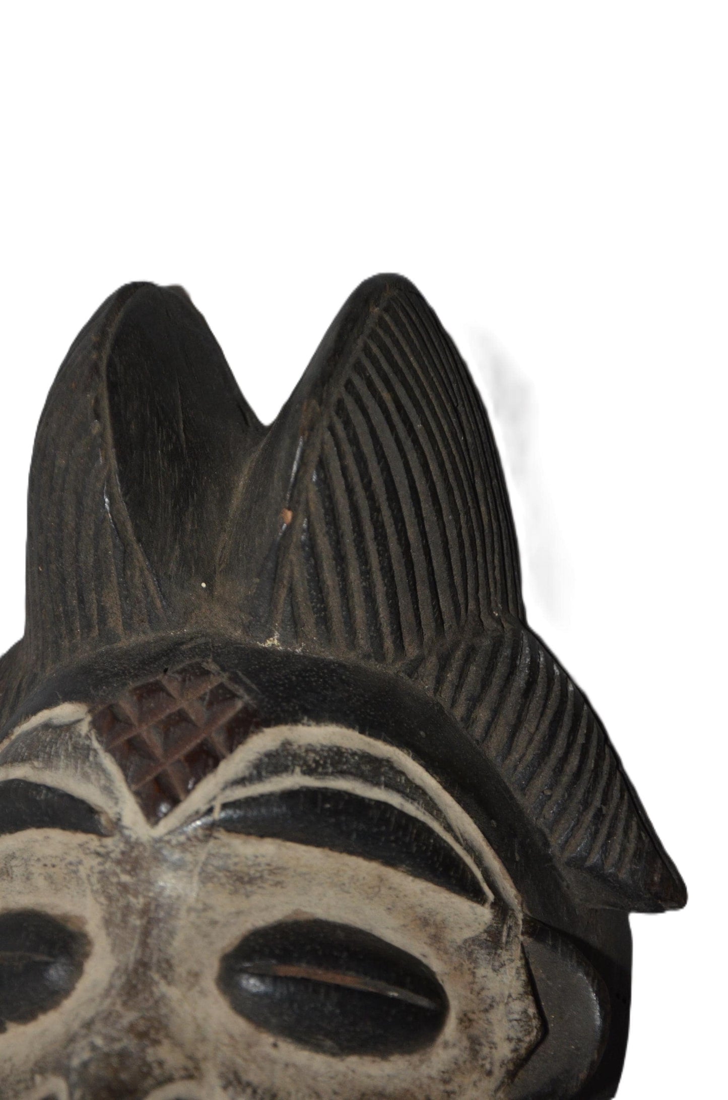 Authentic Bapunu Mask | Traditional Congolese Tribal Art | Hand-Carved Wood