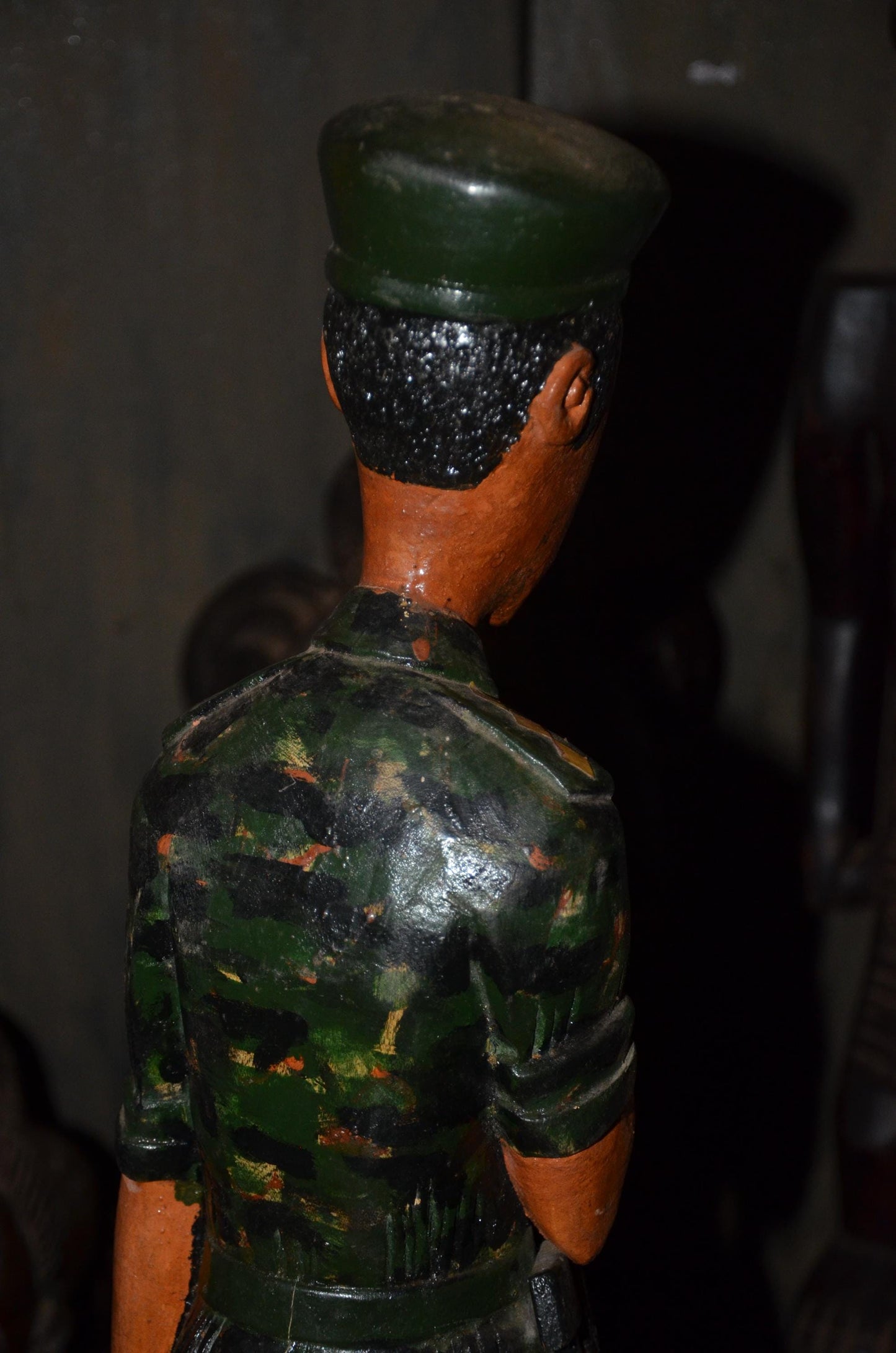 Modern Rwandan Soldier Sculpture | Contemporary African Art