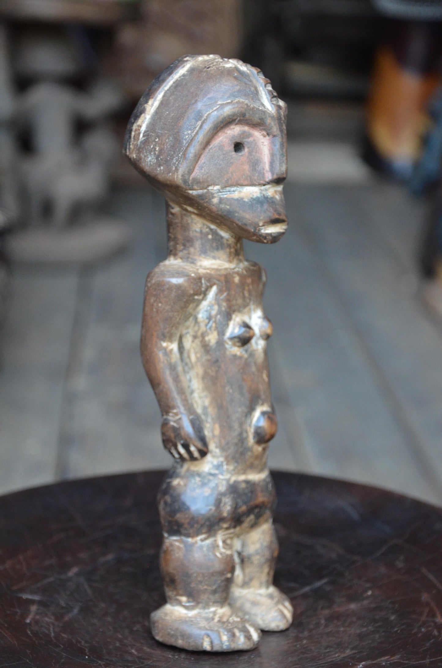 Authentic Tabwa Ancestor Figure | Congolese Tribal Wood Sculpture