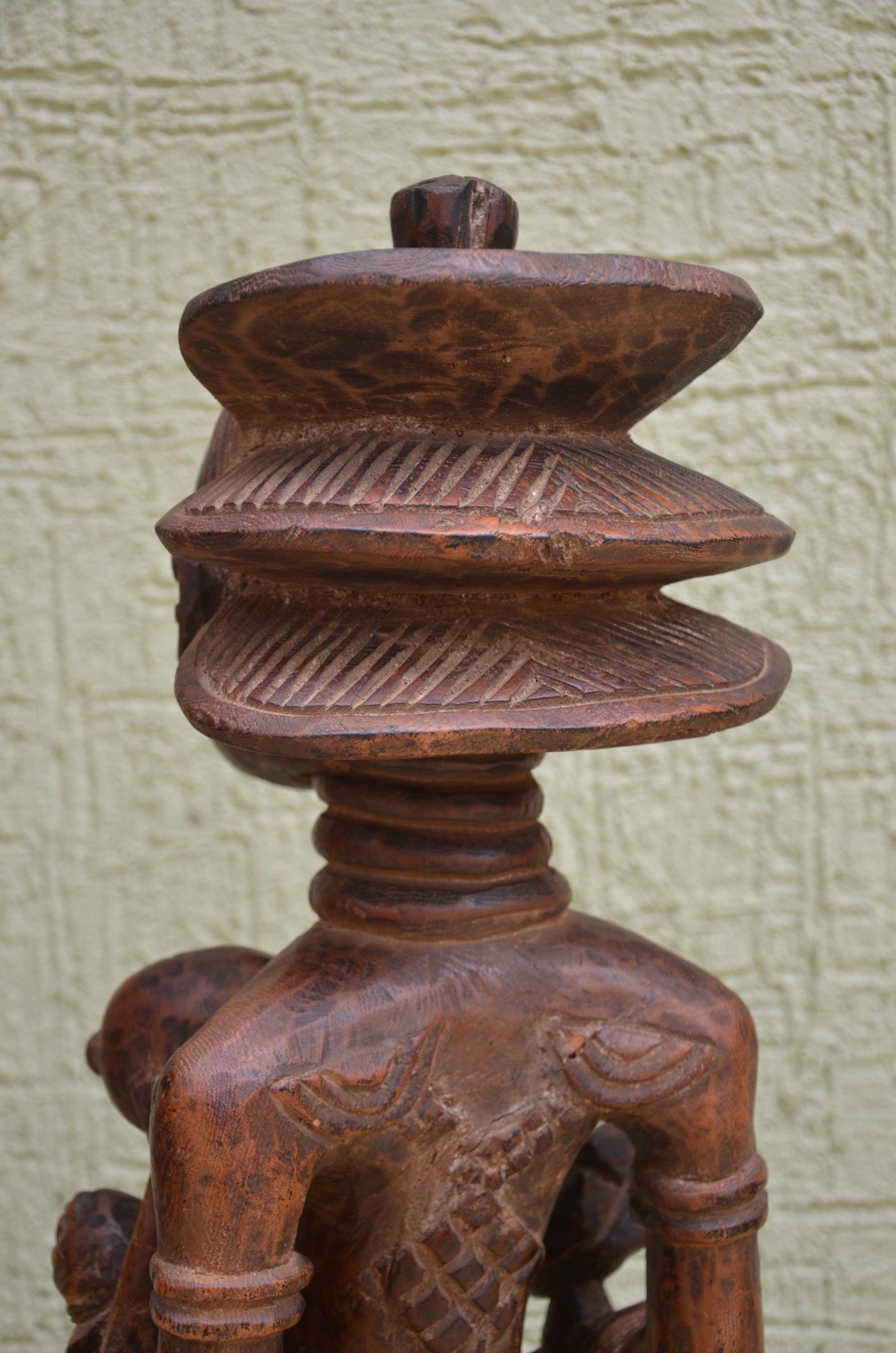 Yoruba Wooden Maternity Sculpture | African Tribal Art